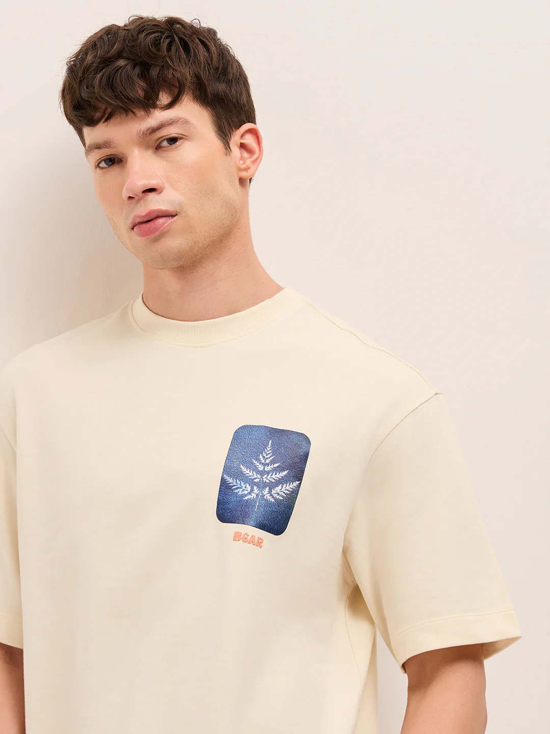 Men Pure Cotton Crew Neck T-Shirt - Image 5