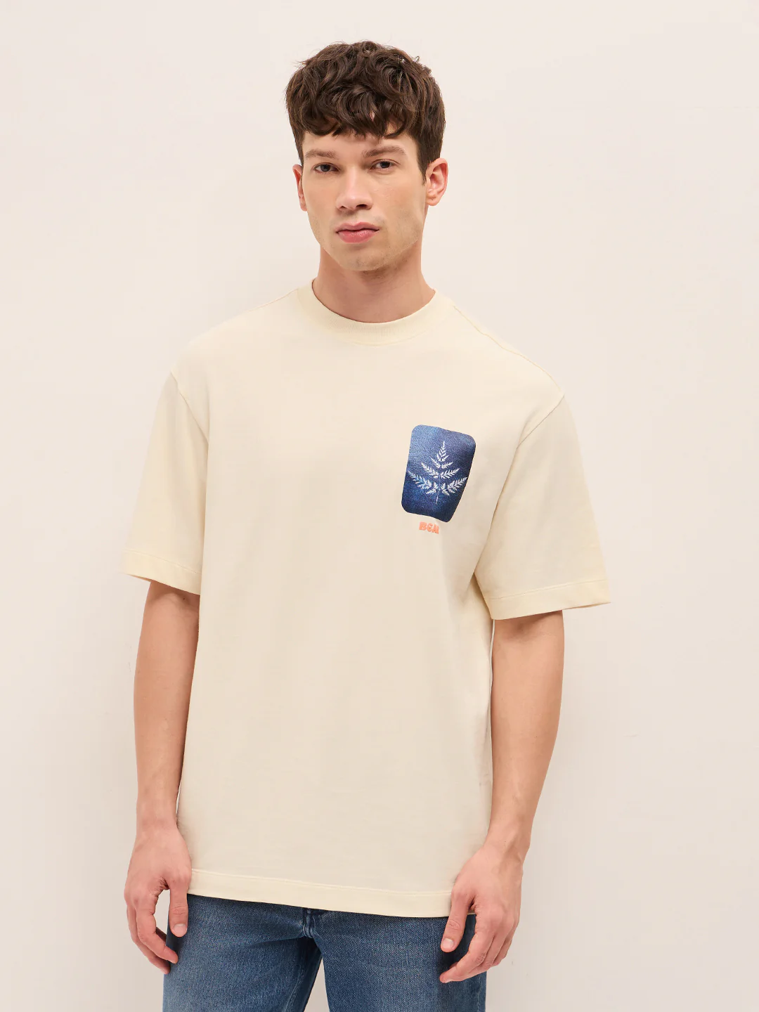 Men Pure Cotton Crew Neck T-Shirt - Image 6