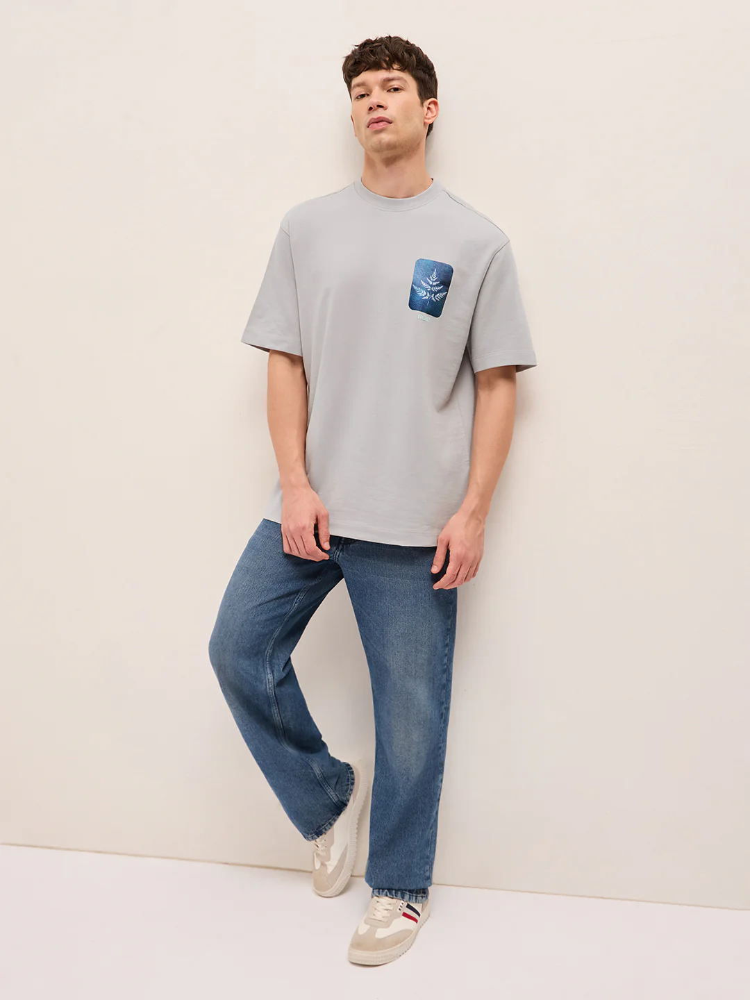 Men Pure Cotton Crew Neck T-Shirt - Image 4