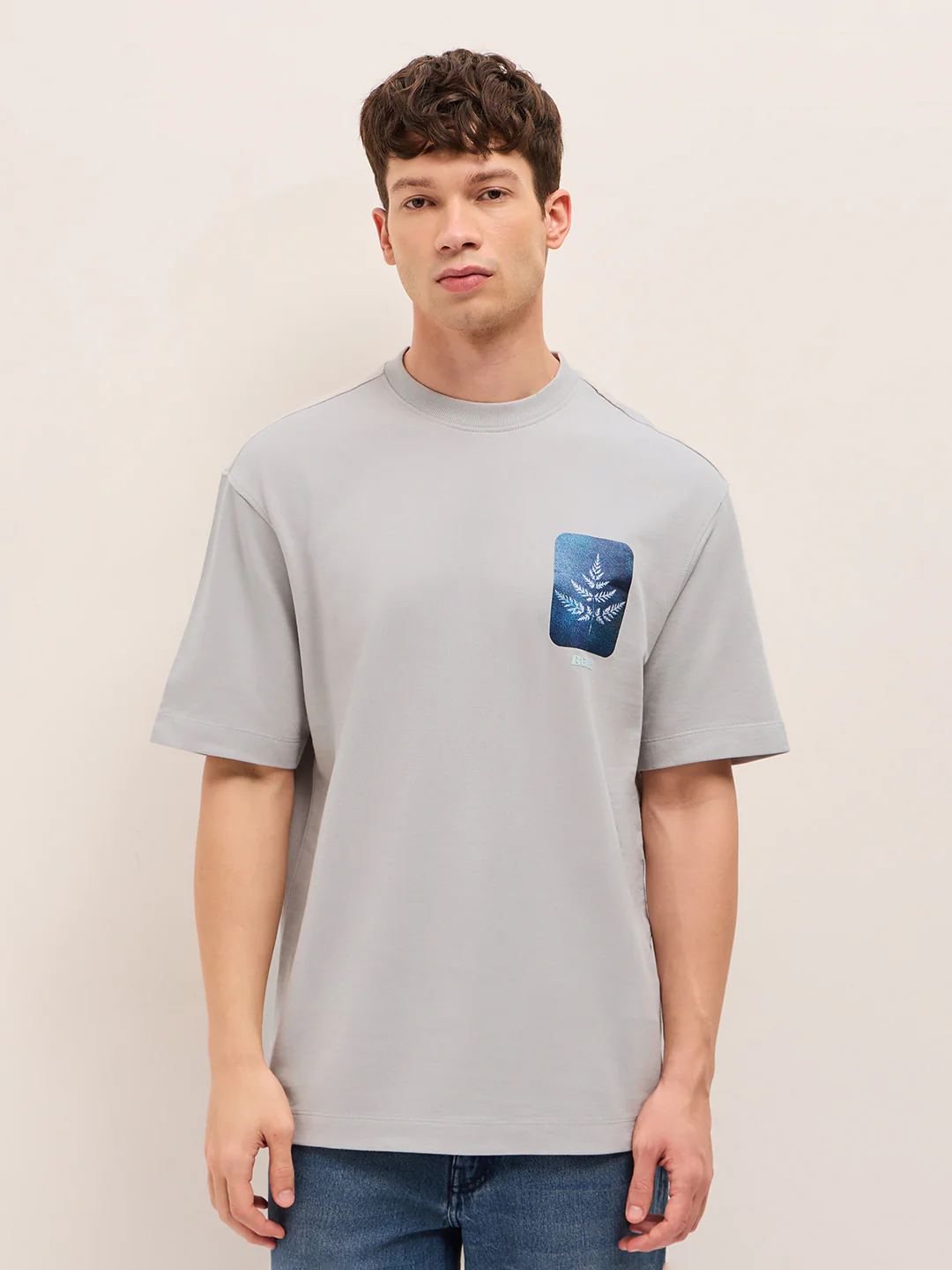 Men Pure Cotton Crew Neck T-Shirt - Image 6