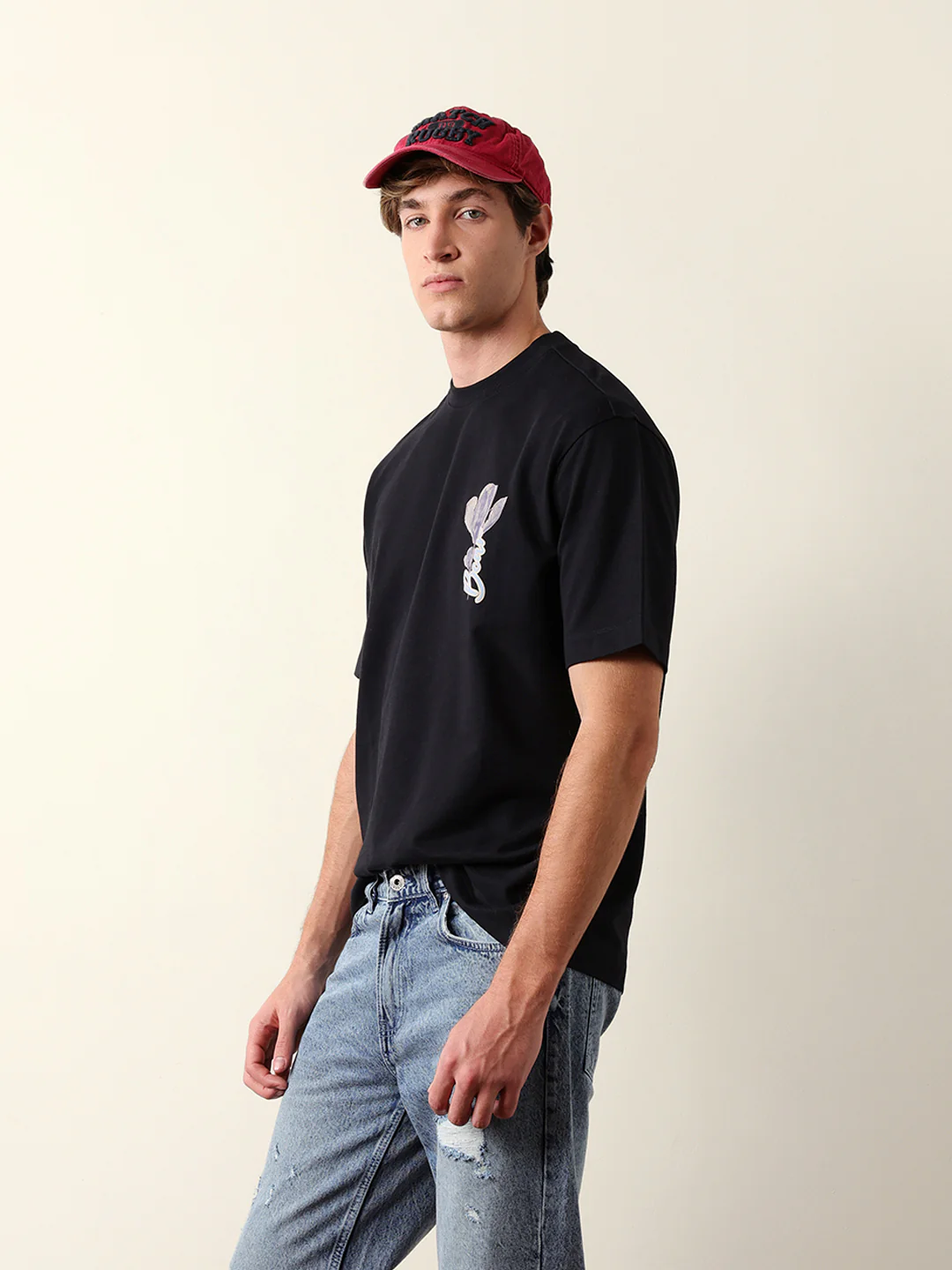 Men Pure Cotton Crew Neck Tshirt - Image 4