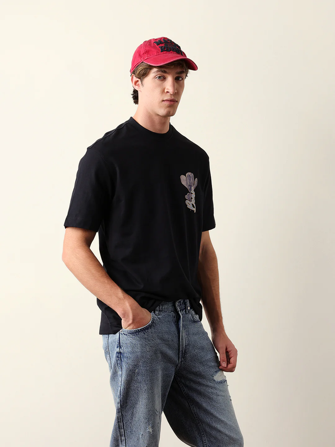Men Pure Cotton Crew Neck Tshirt - Image 5
