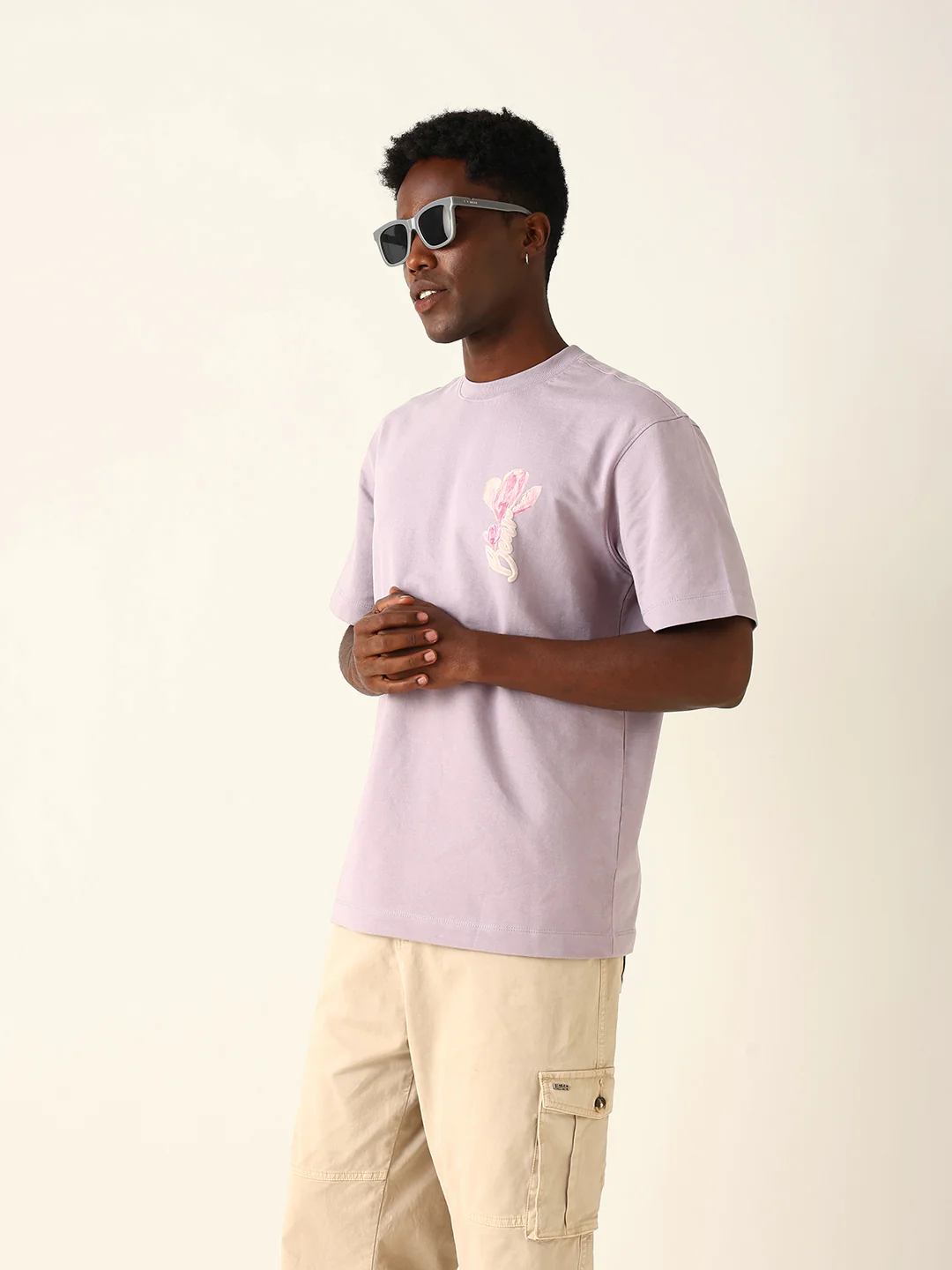 Men Pure Cotton Graphic Printed Oversize Tshirt - Image 4