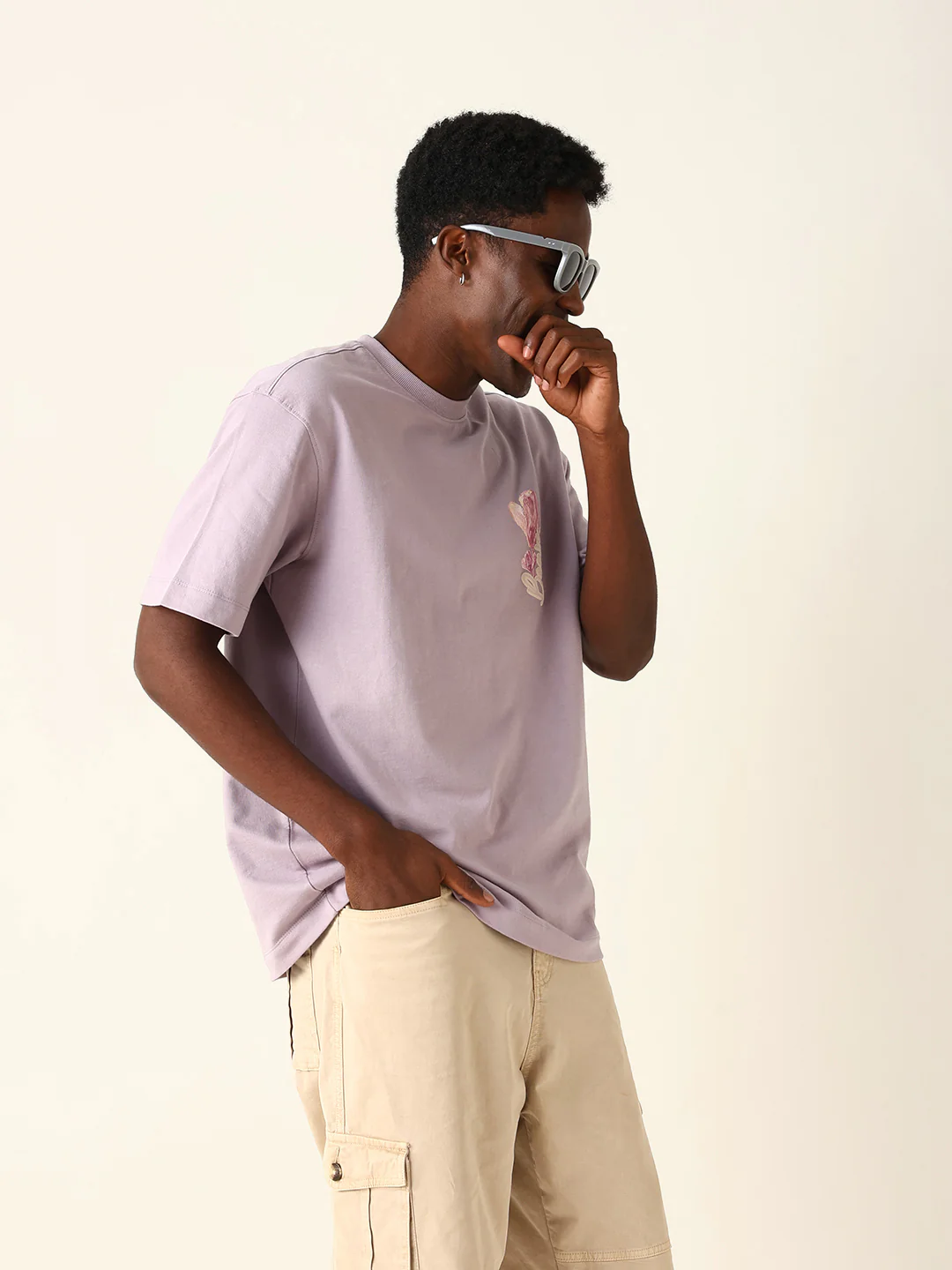 Men Pure Cotton Graphic Printed Oversize Tshirt - Image 5