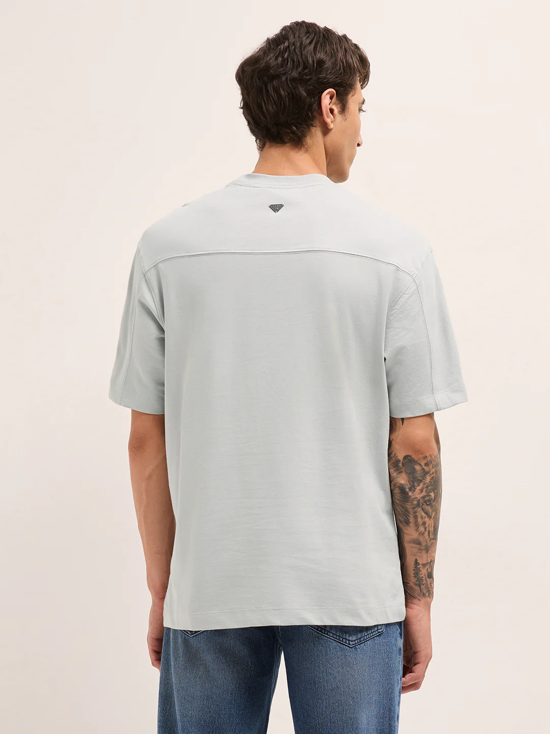 Men Pure Cotton Graphic Printed T-Shirt - Image 2