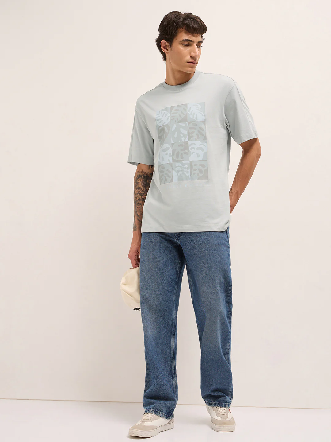 Men Pure Cotton Graphic Printed T-Shirt - Image 4