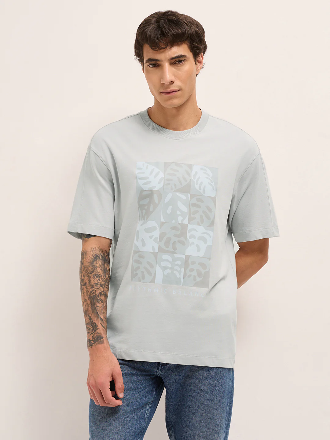 Men Pure Cotton Graphic Printed T-Shirt - Image 7