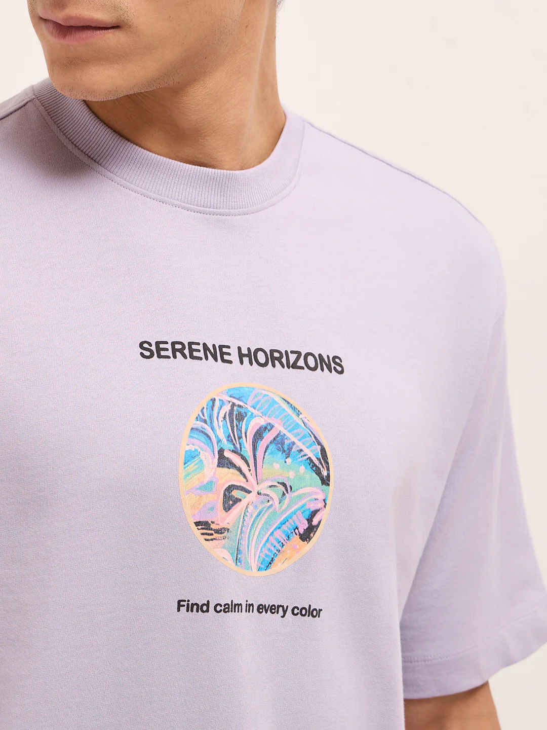 Men Pure Cotton Graphic Printed T-Shirt - Image 5