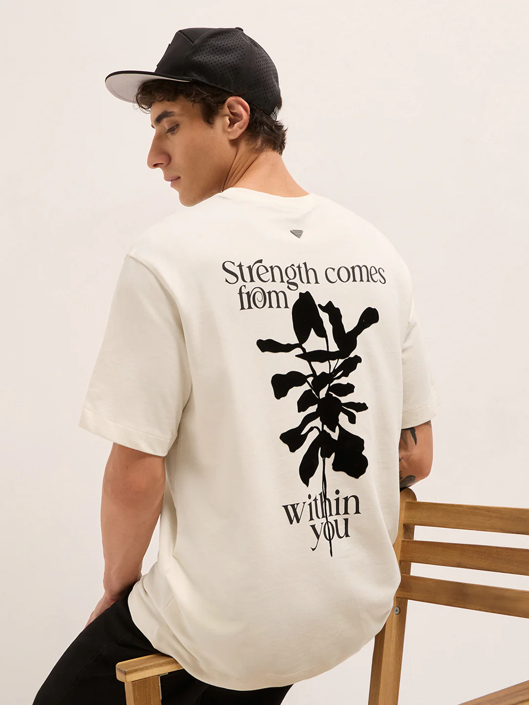 Men Pure Cotton Graphic Printed T-Shirt
