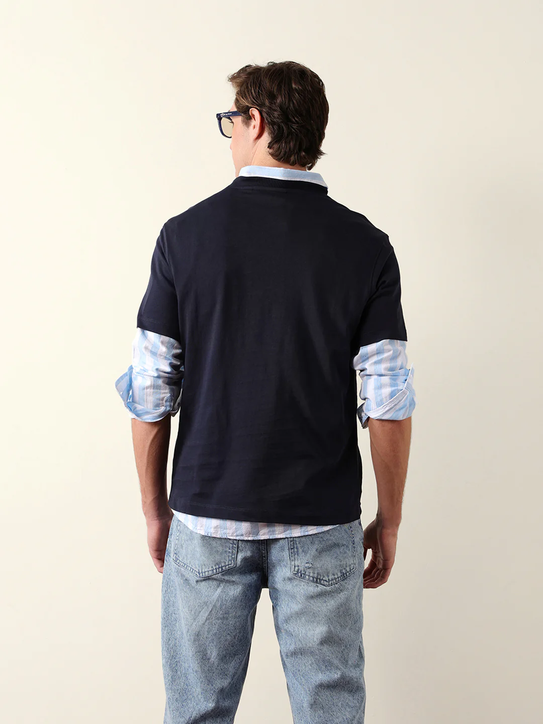 Men Pure Cotton Solid Round Neck Tshirt - Image 7
