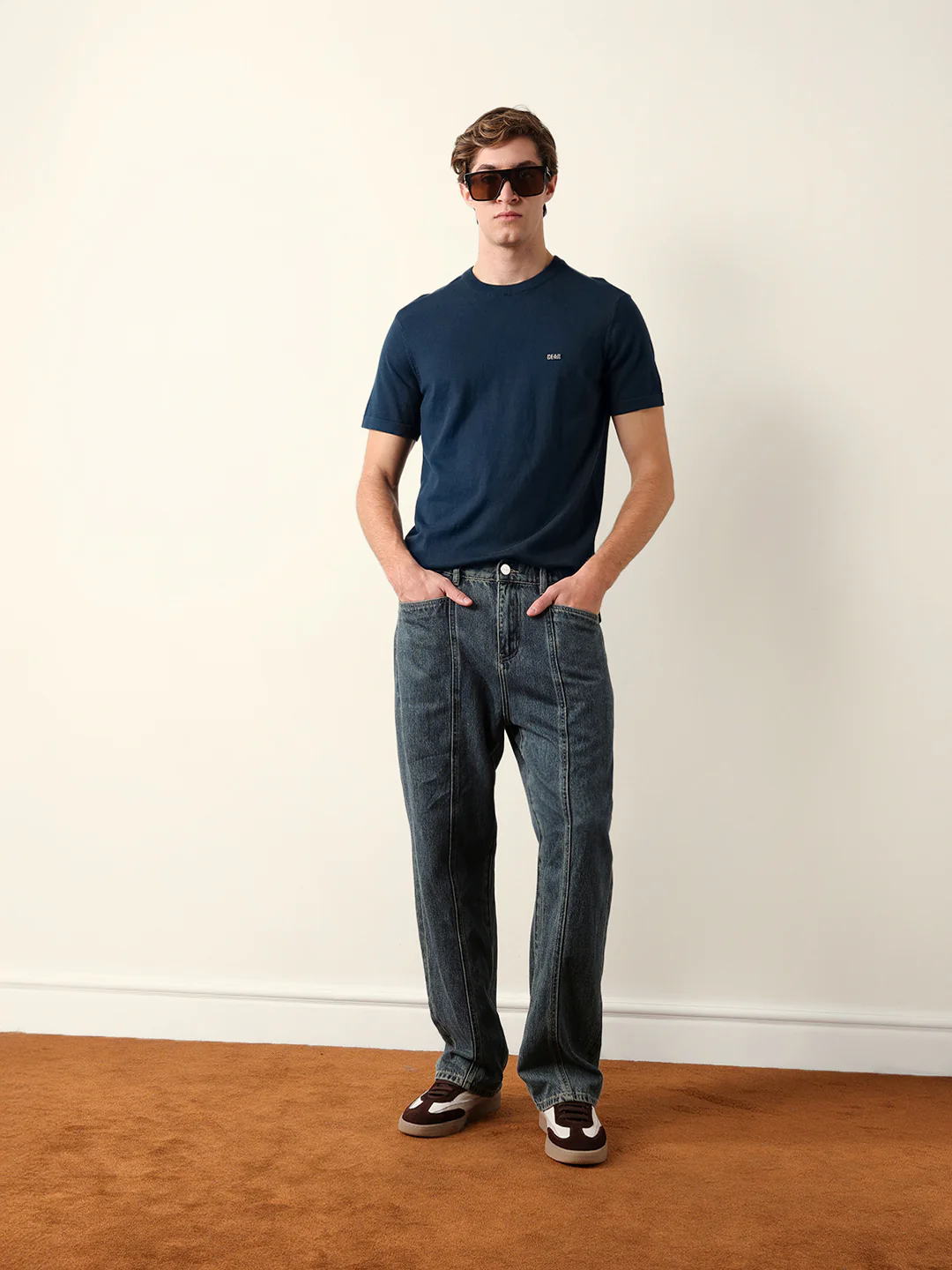 Men Pure Cotton Solid Round Neck Tshirt - Image 8