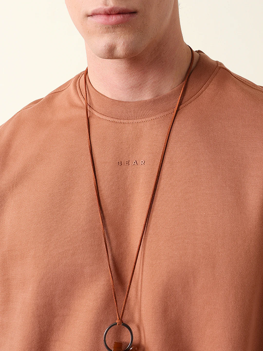 Men Pure Cotton Solid Round Neck Tshirt - Image 6