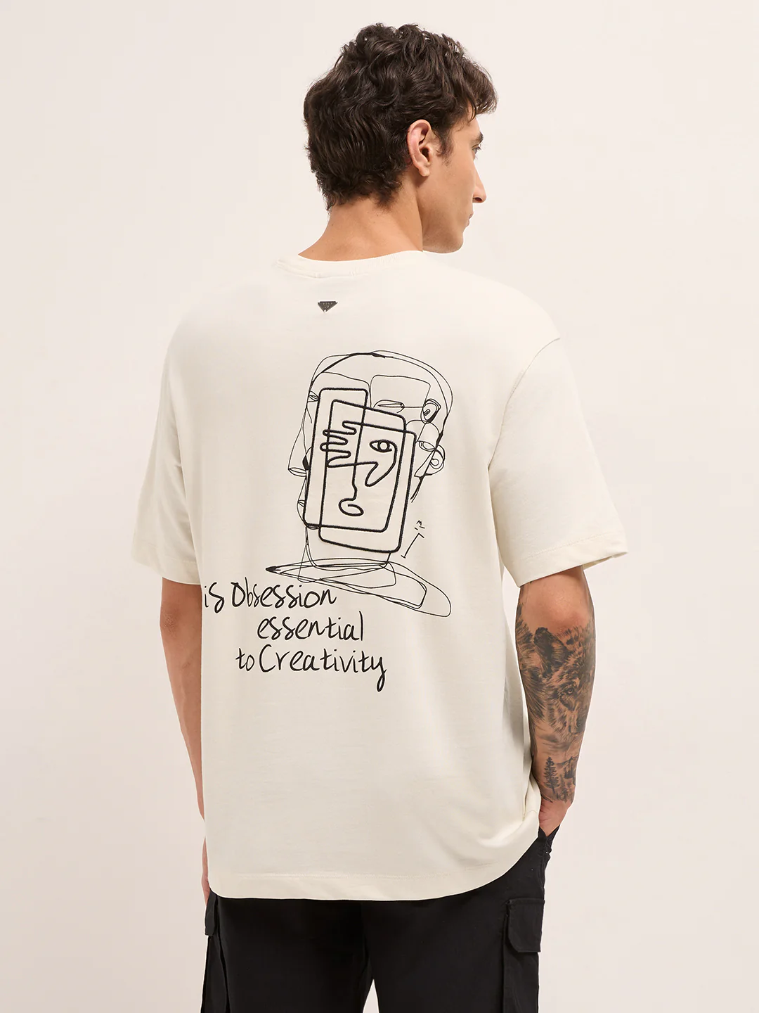 Men Pure Cotton T-Shirt - Image 2