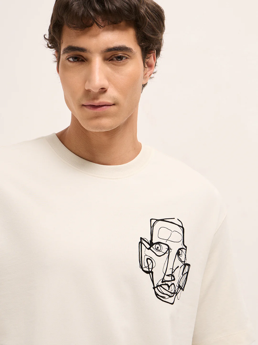 Men Pure Cotton T-Shirt - Image 5