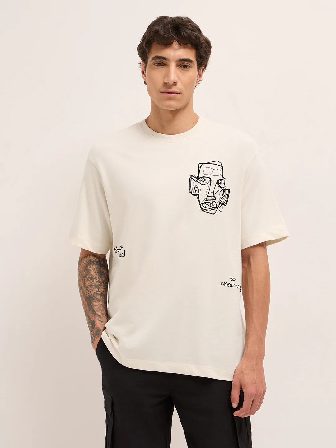 Men Pure Cotton T-Shirt - Image 7