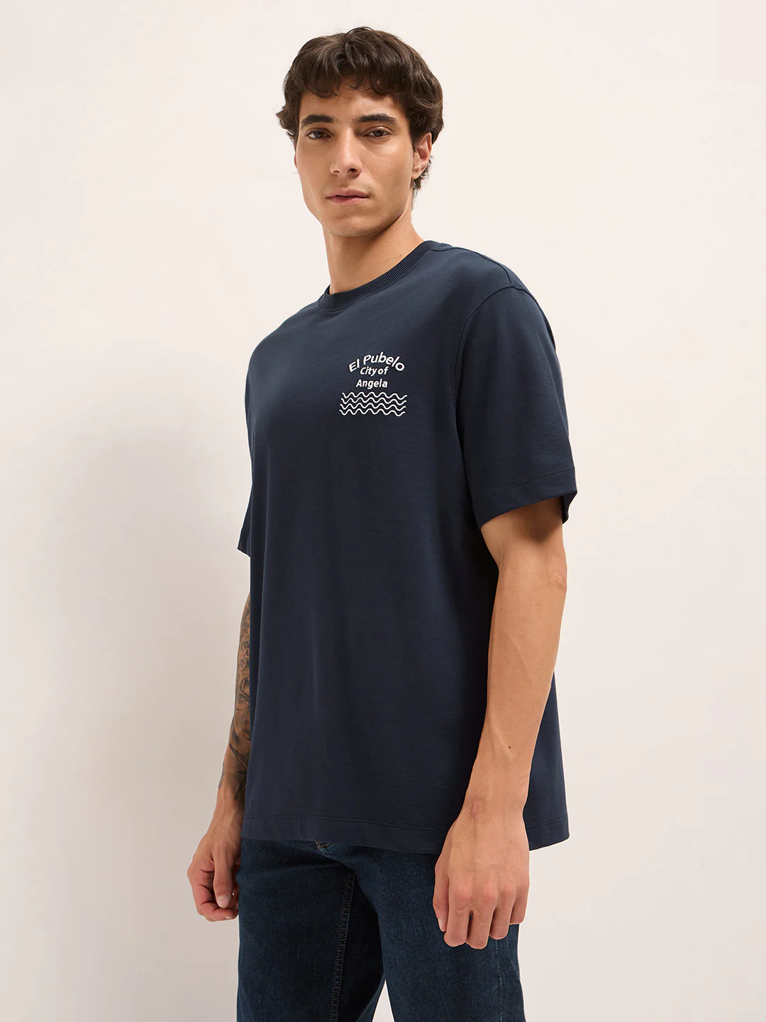 Men Pure Cotton T-Shirt - Image 3