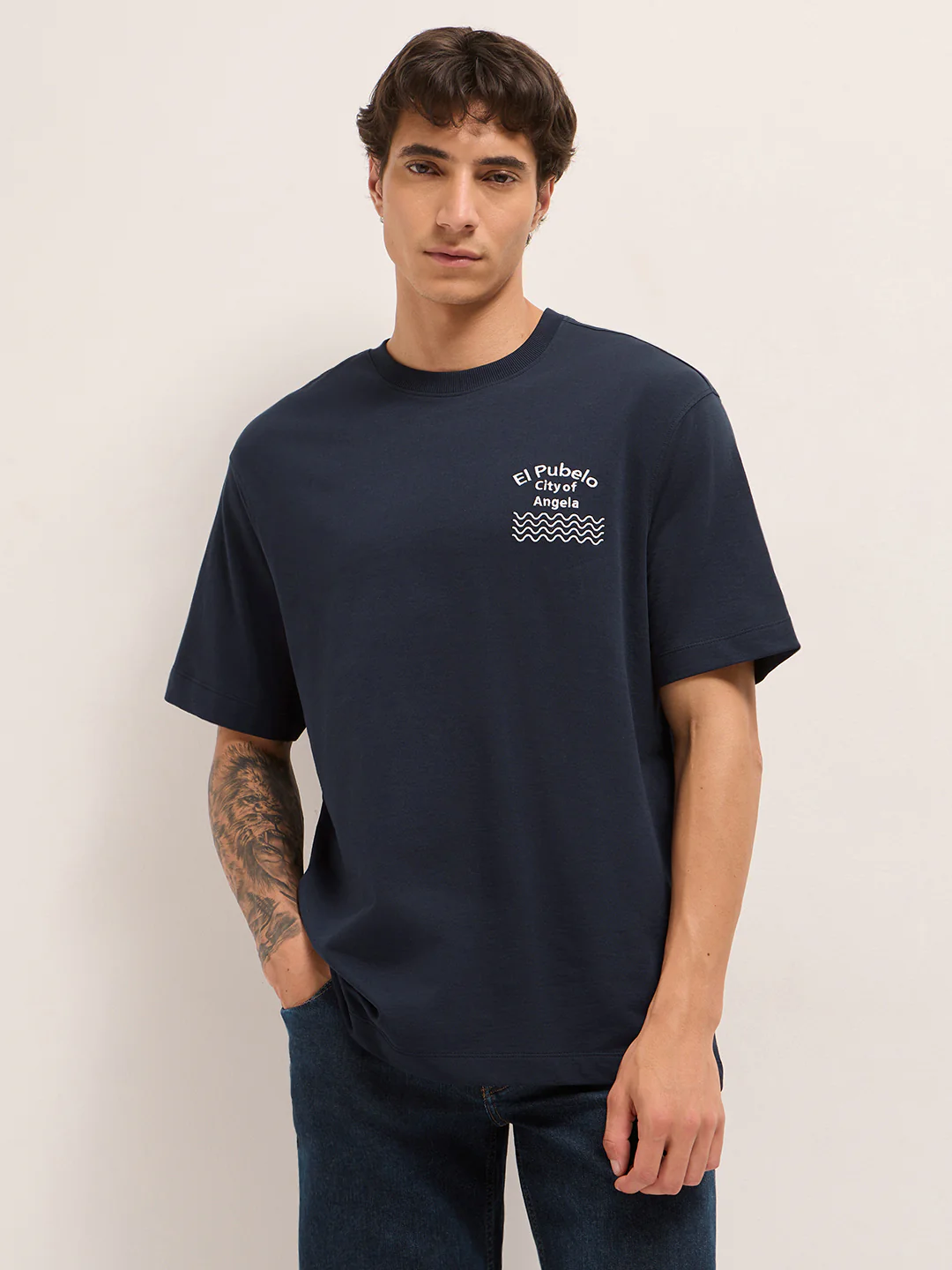Men Pure Cotton T-Shirt - Image 7