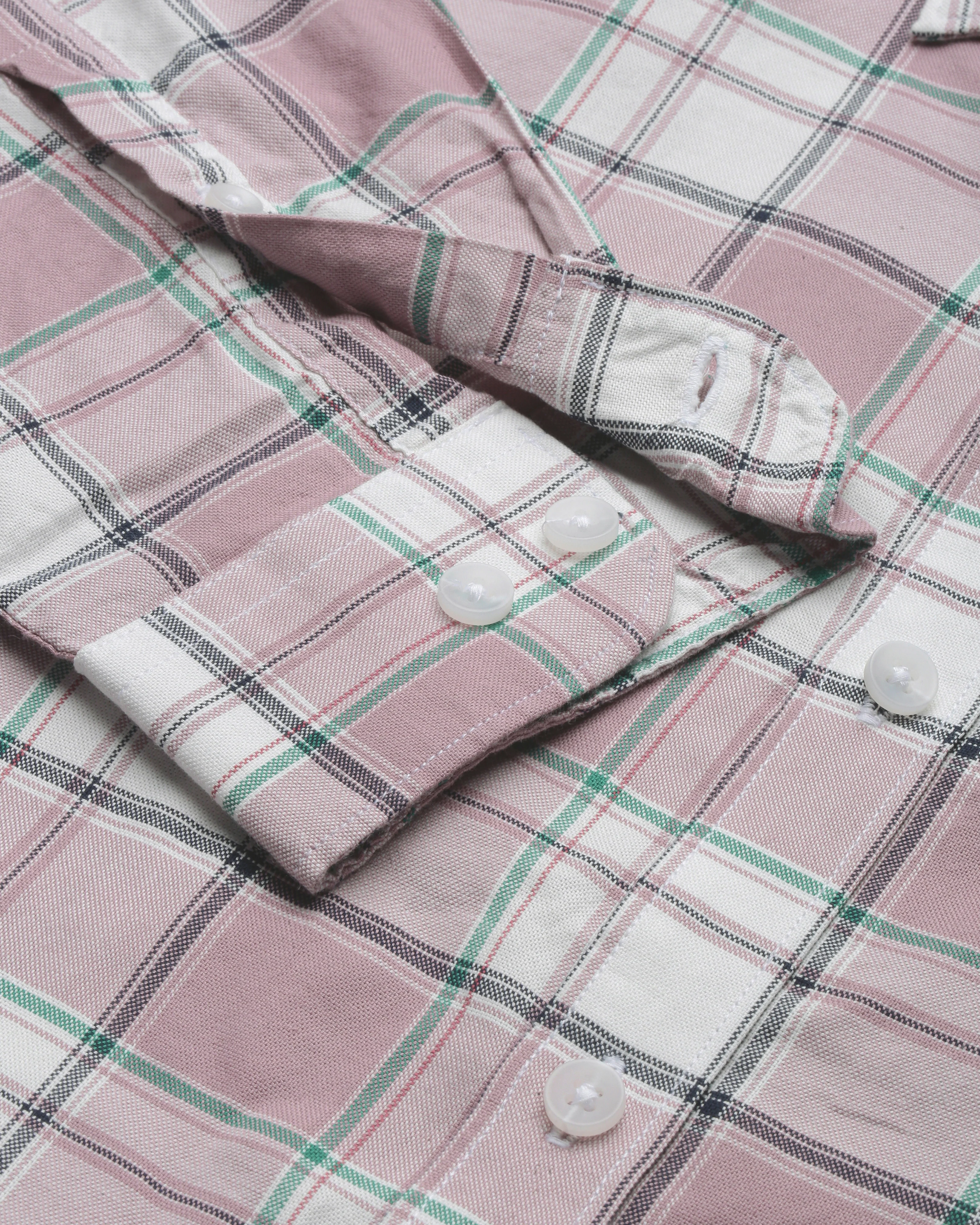 Men Purple Checked Shirt - Image 7