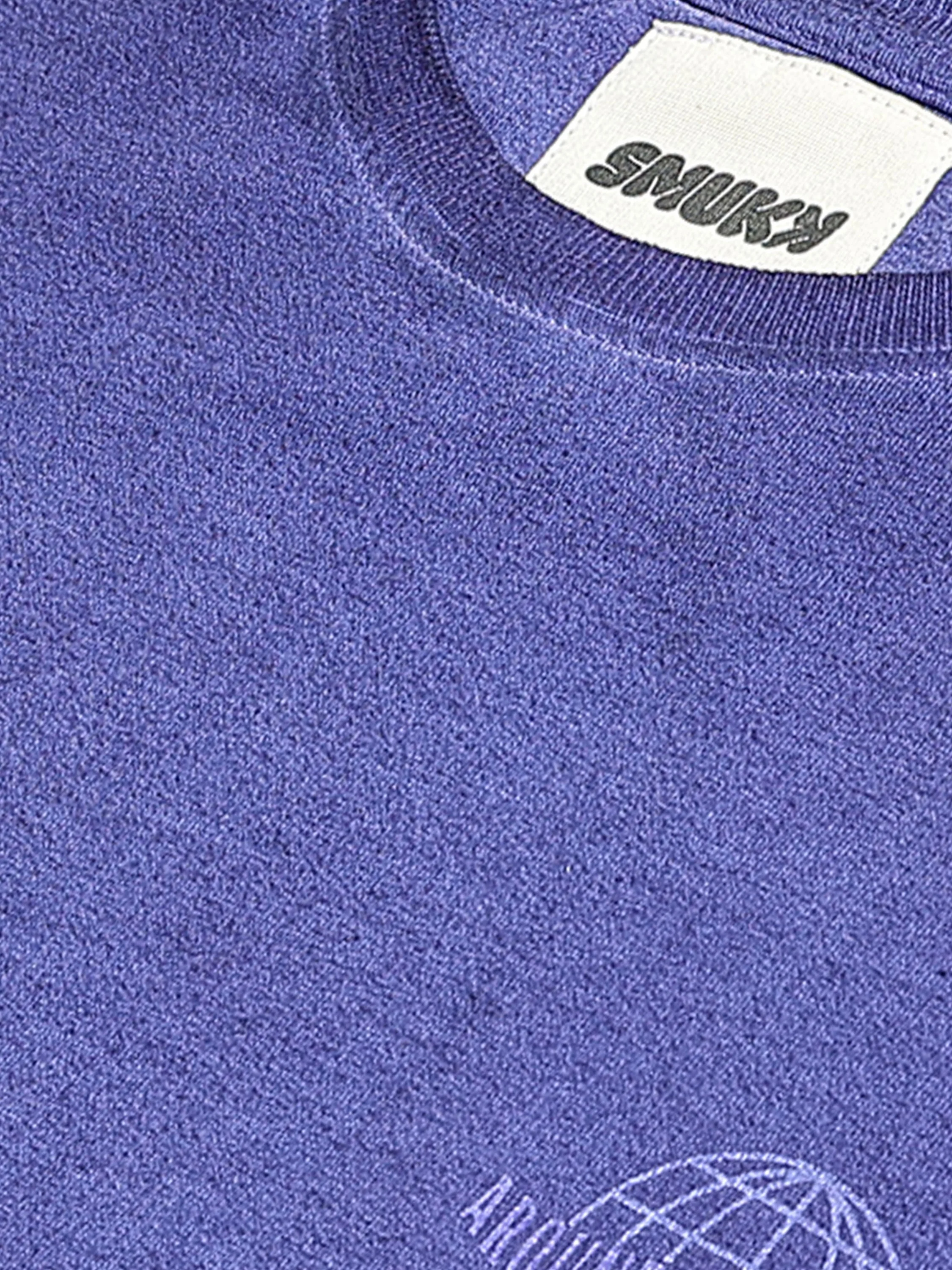 Men Purple Oversized Co-ord Set - Image 4