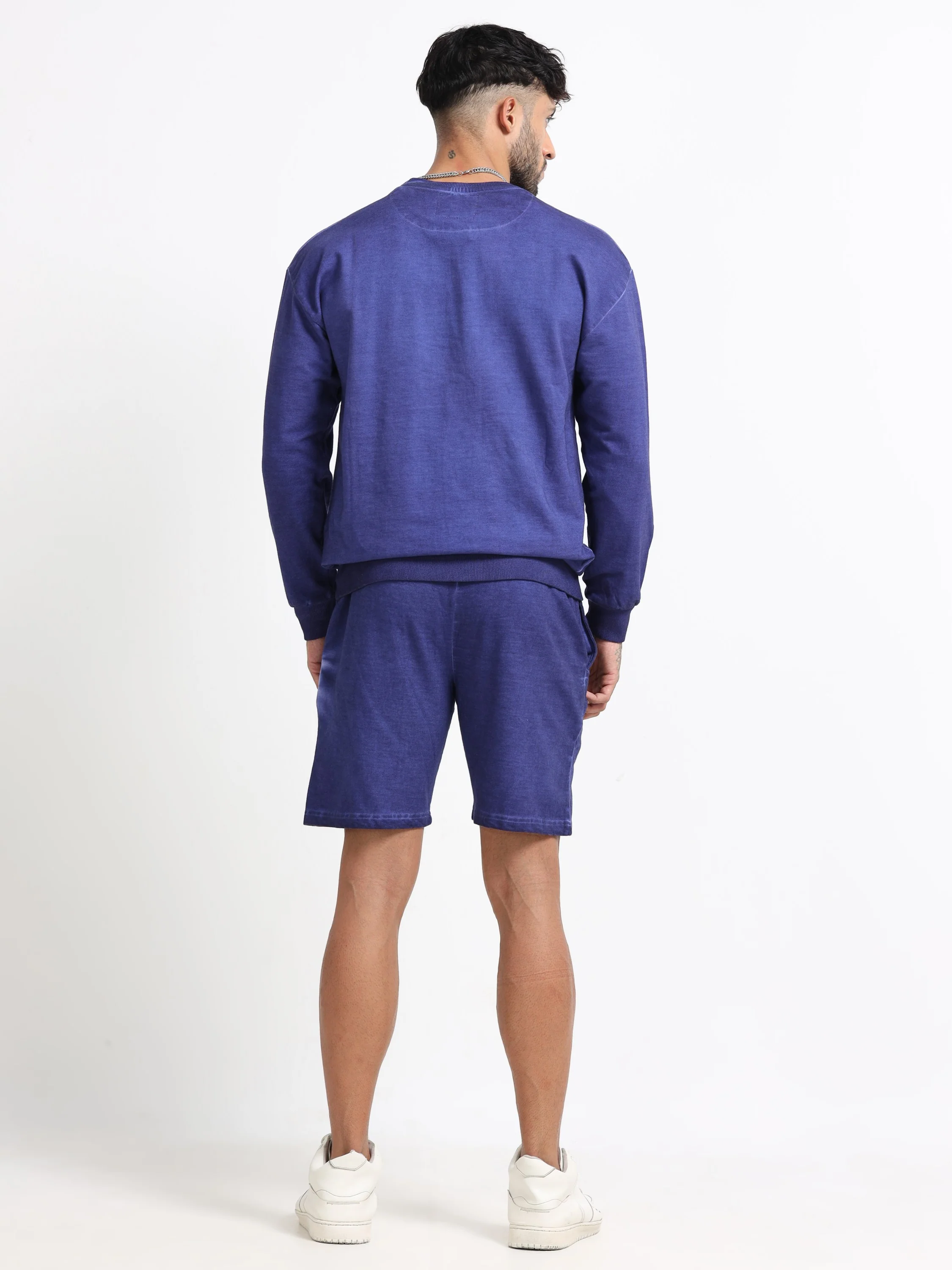 Men Purple Oversized Co-ord Set - Image 7