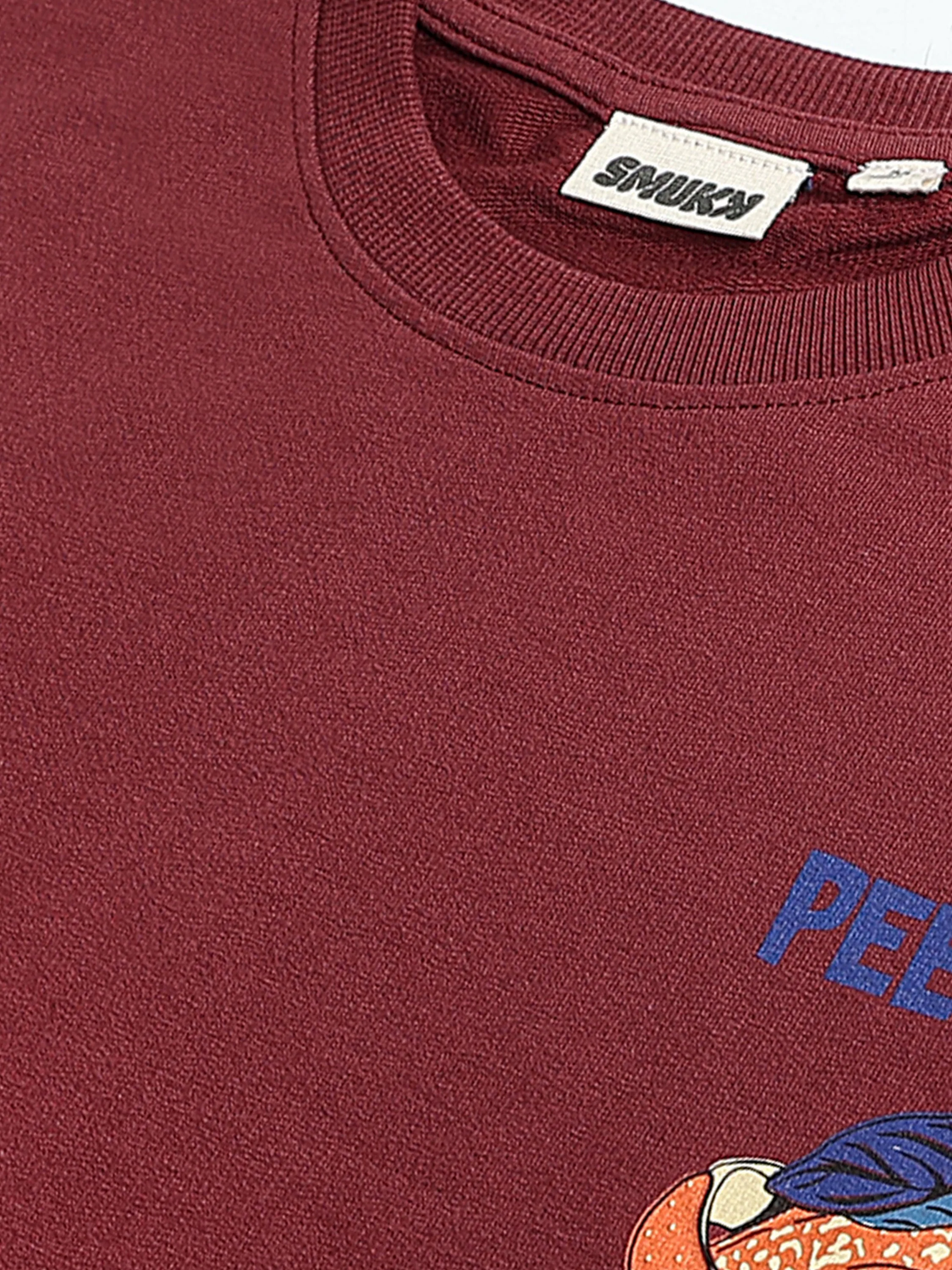 Men Rust Oversized Sweatshirt - Image 4
