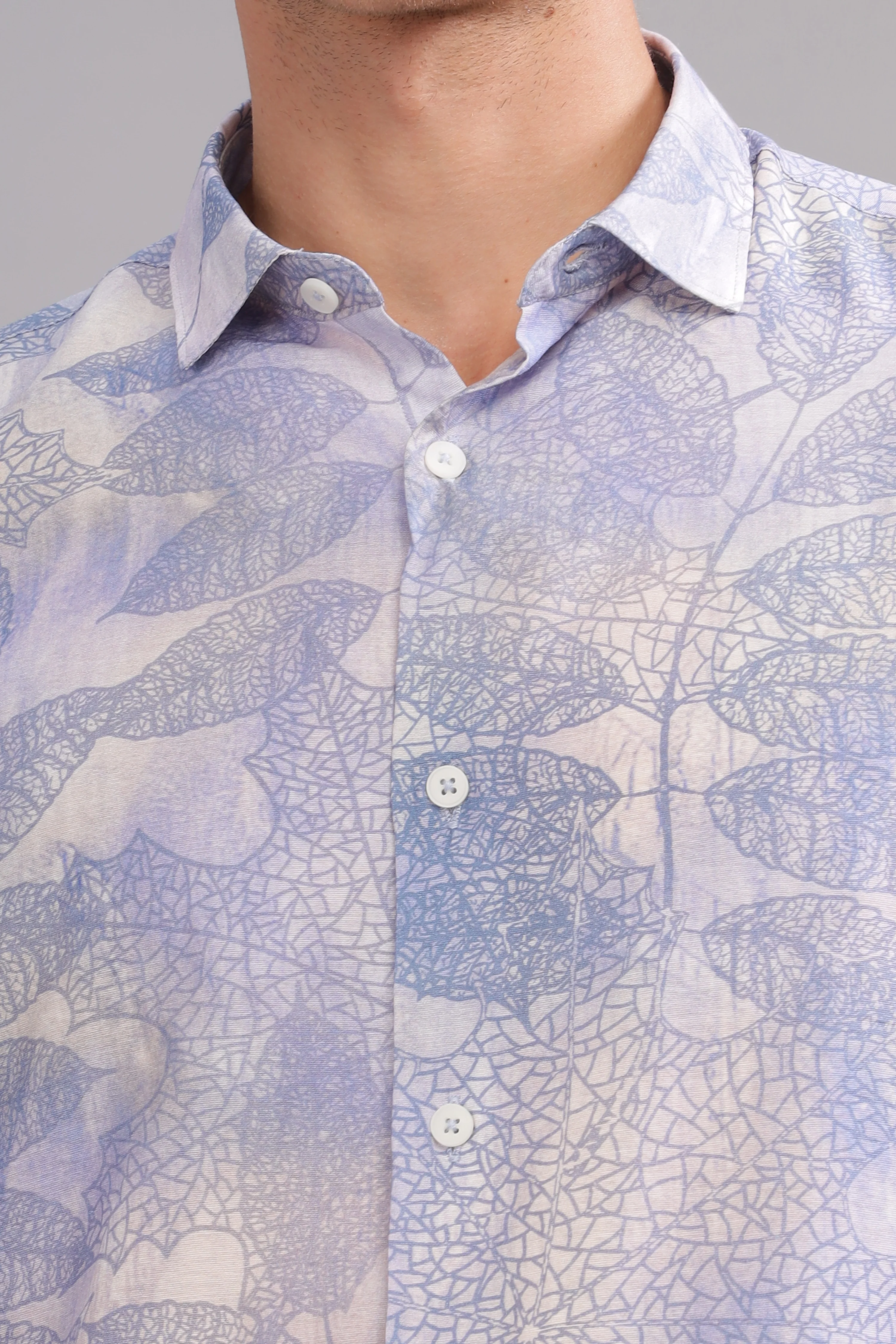 Men Purple Slim Fit Shirt - Image 6