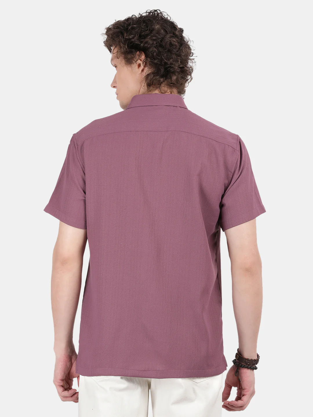 Men Purple Slim Fit Shirt - Image 2