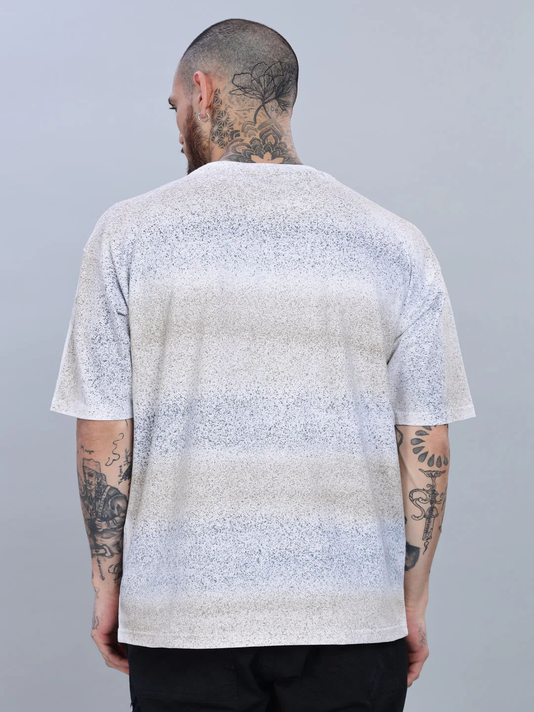 Men Reality Oversized Blue T-Shirt - Image 2