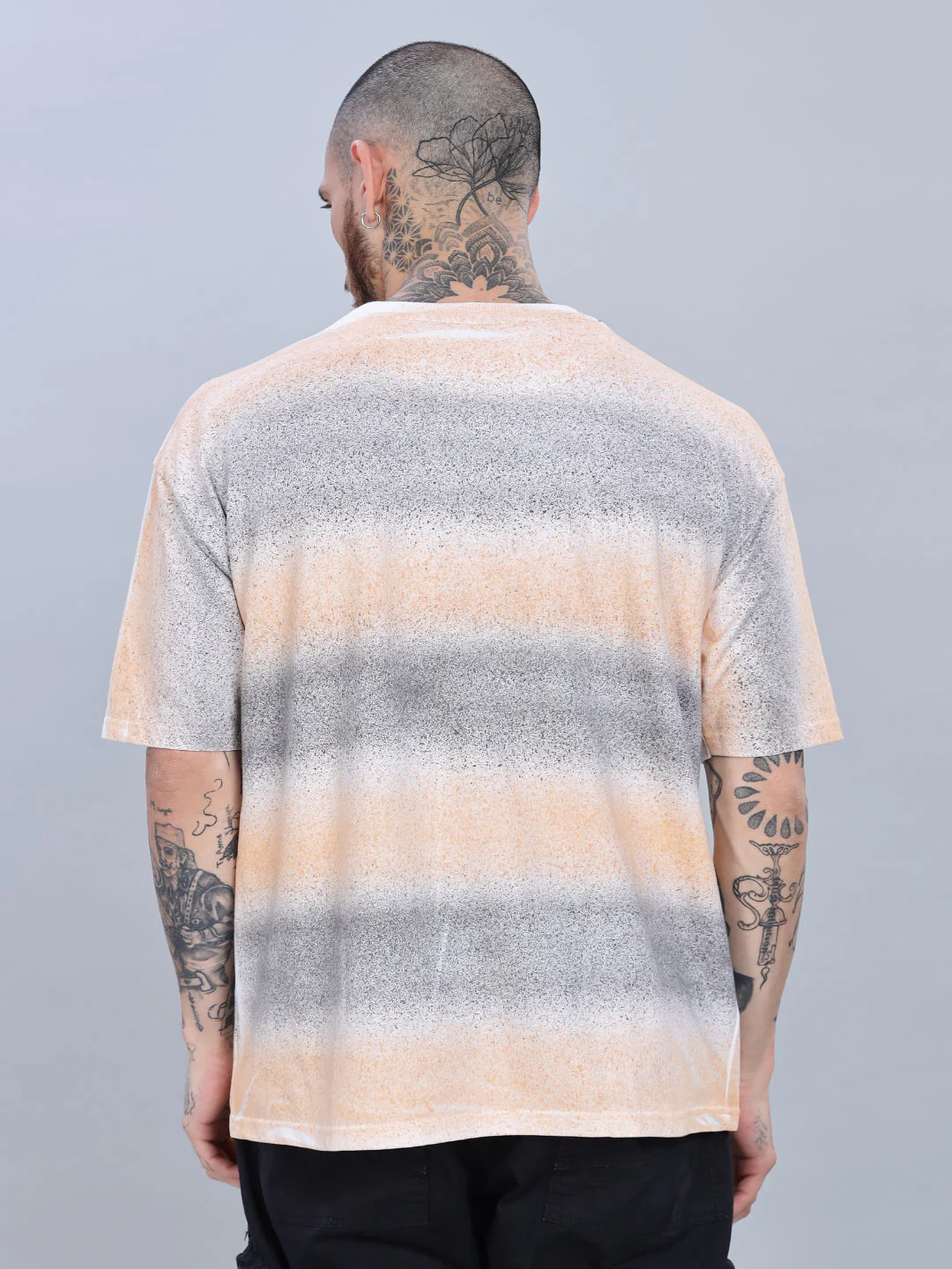 Men Reality Oversized Cream T-Shirt - Image 2
