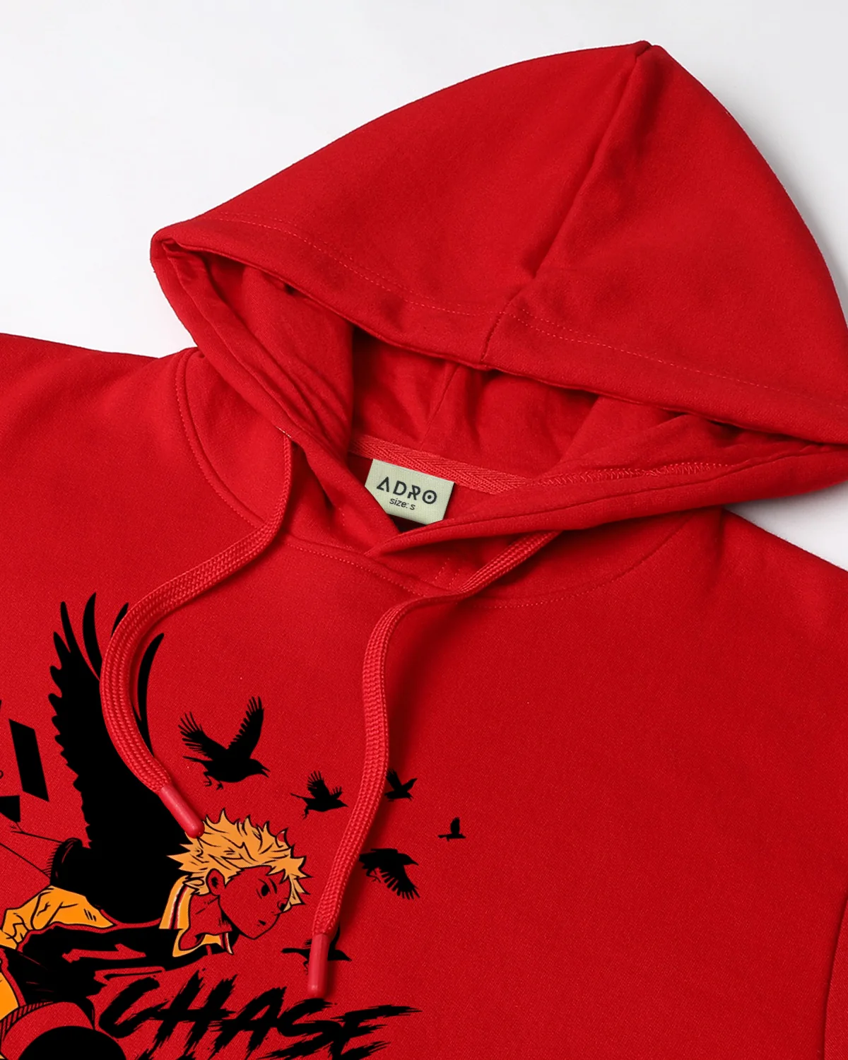 Men Red Anime Hoodies - Image 6