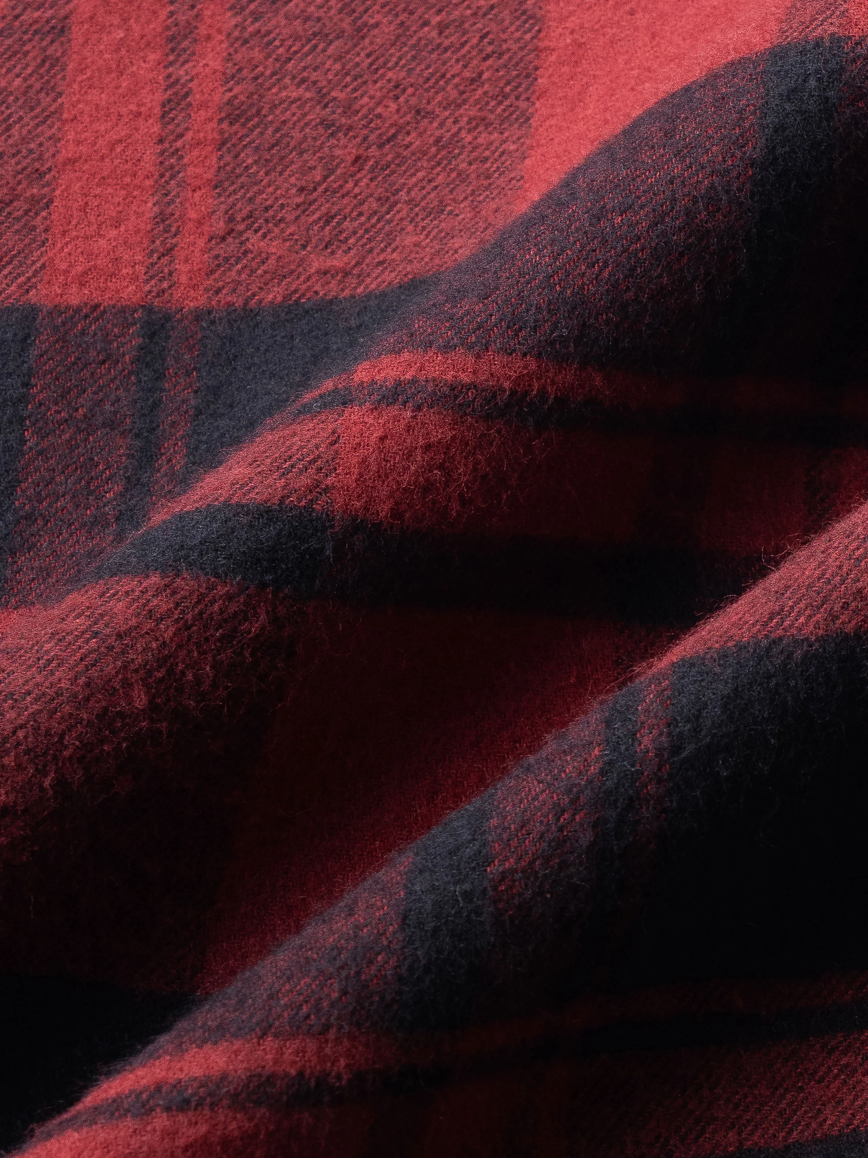 Men Red Flannel Checked Shirt - Image 6