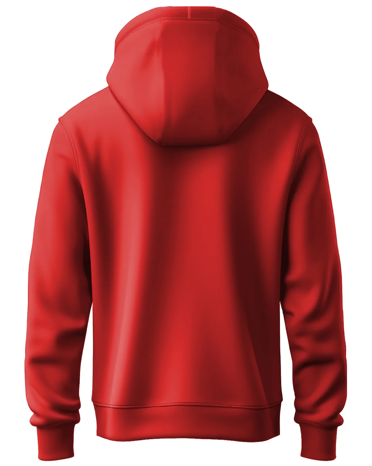 Men Red Long Lasting Printed Hoodie - Image 2