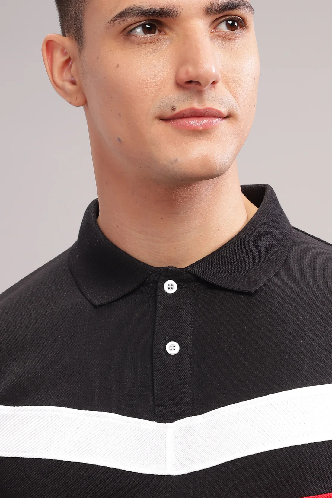 Men Red Regular Fit Polo T-Shirt - Image 3