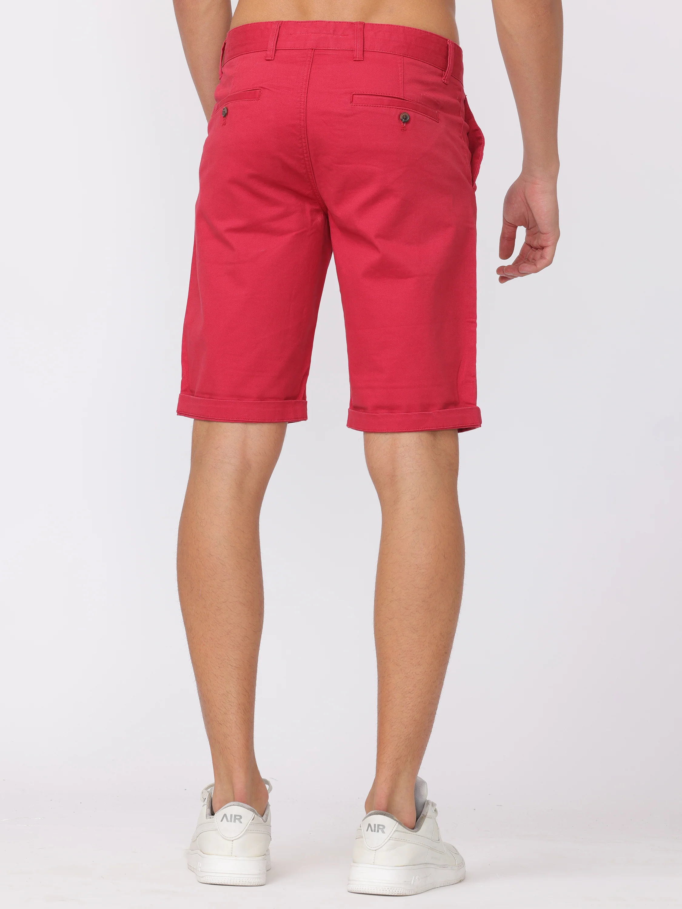 Men Red Regular Fit Shorts - Image 4