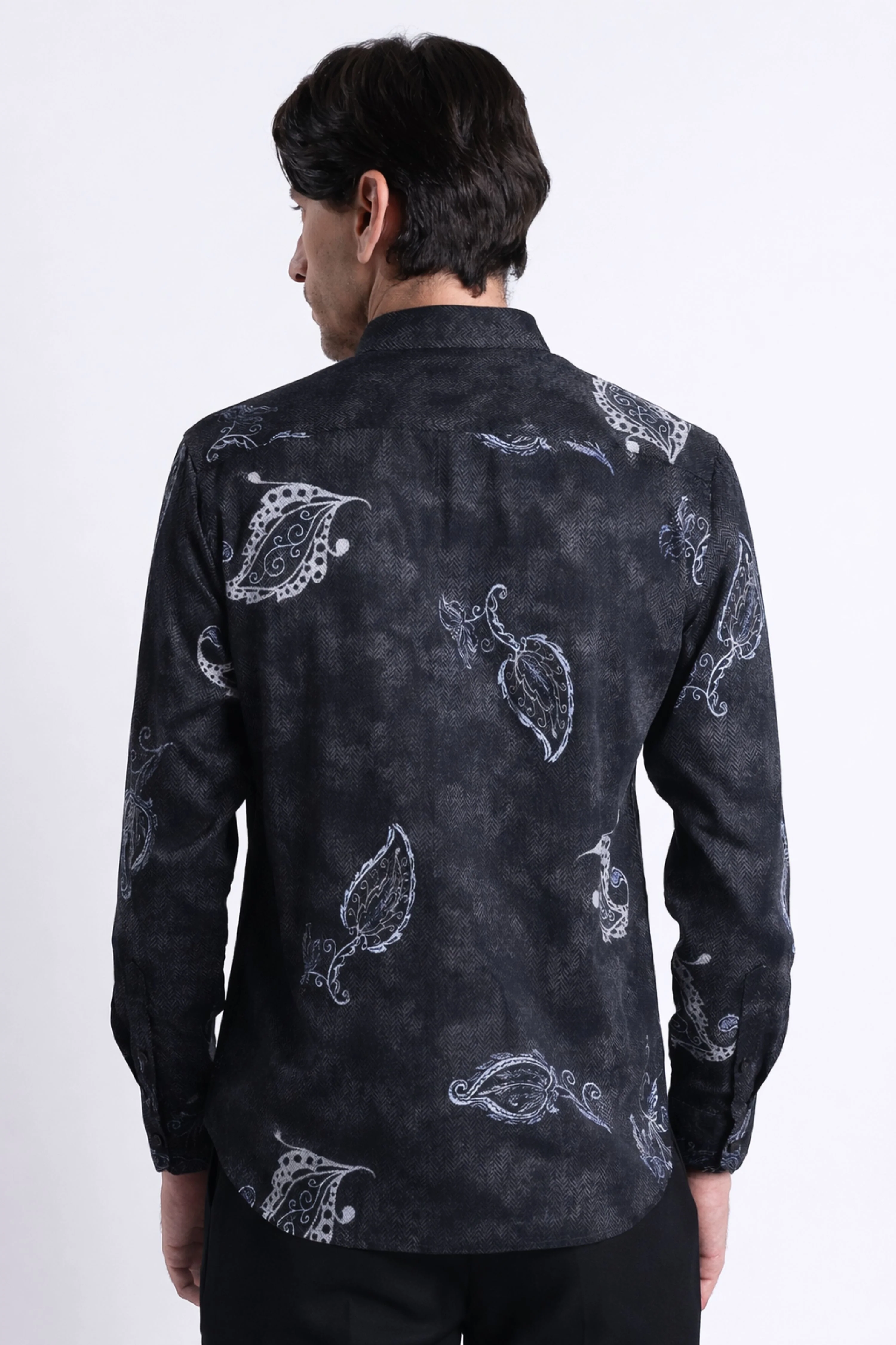 Men Refined Floral Digital Print Shirt - Image 8