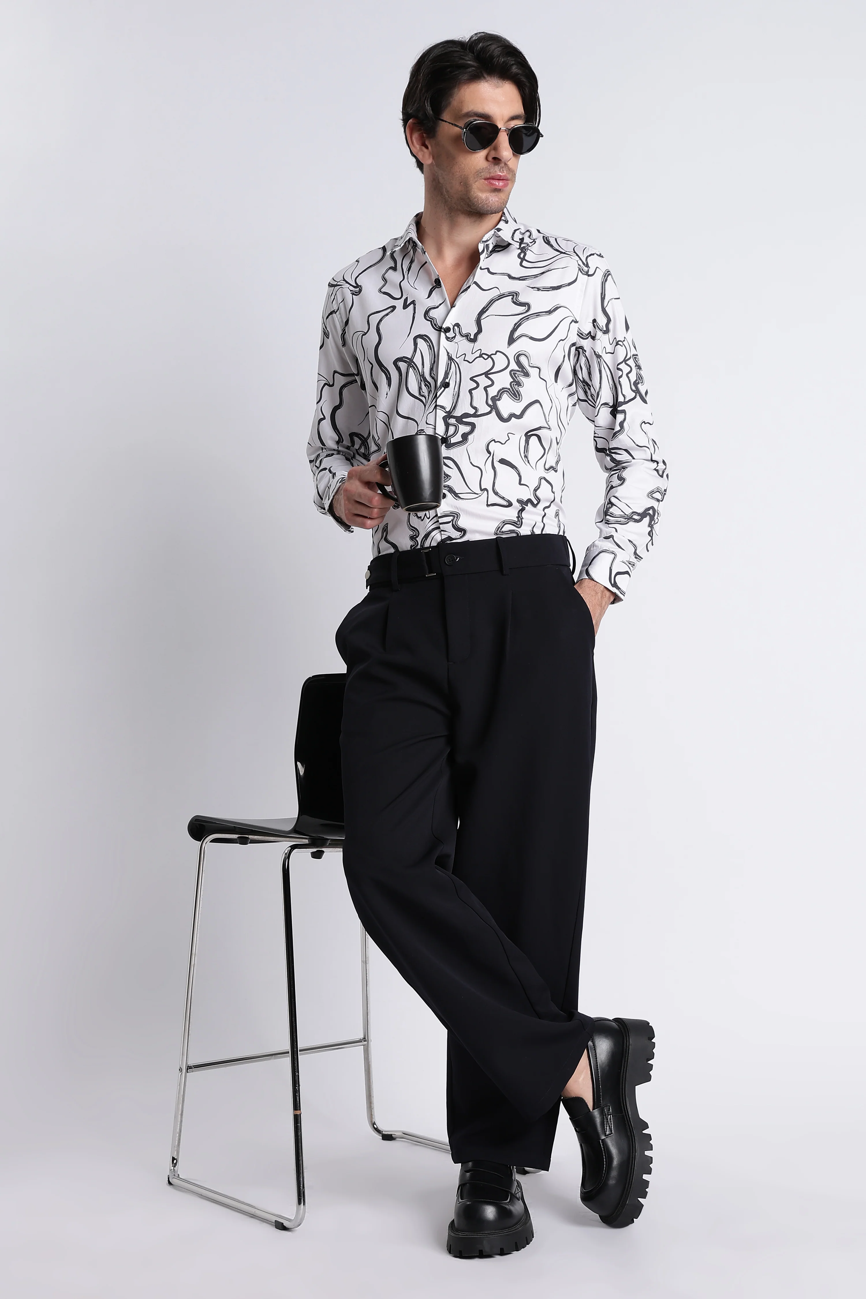 Men Refined Floral Digital Print Shirt - Image 10