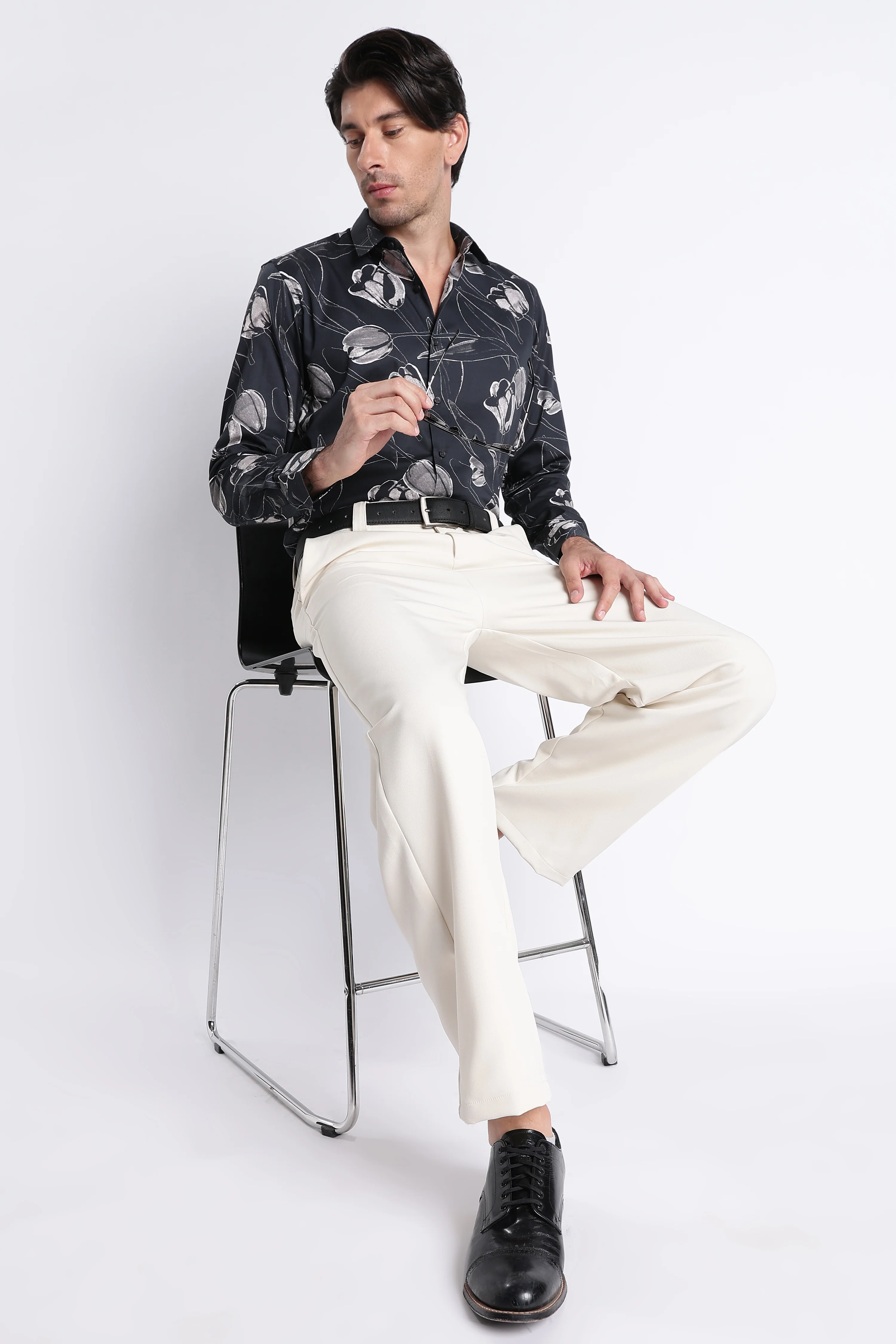 Men Refined Floral Digital Print Shirt - Image 10