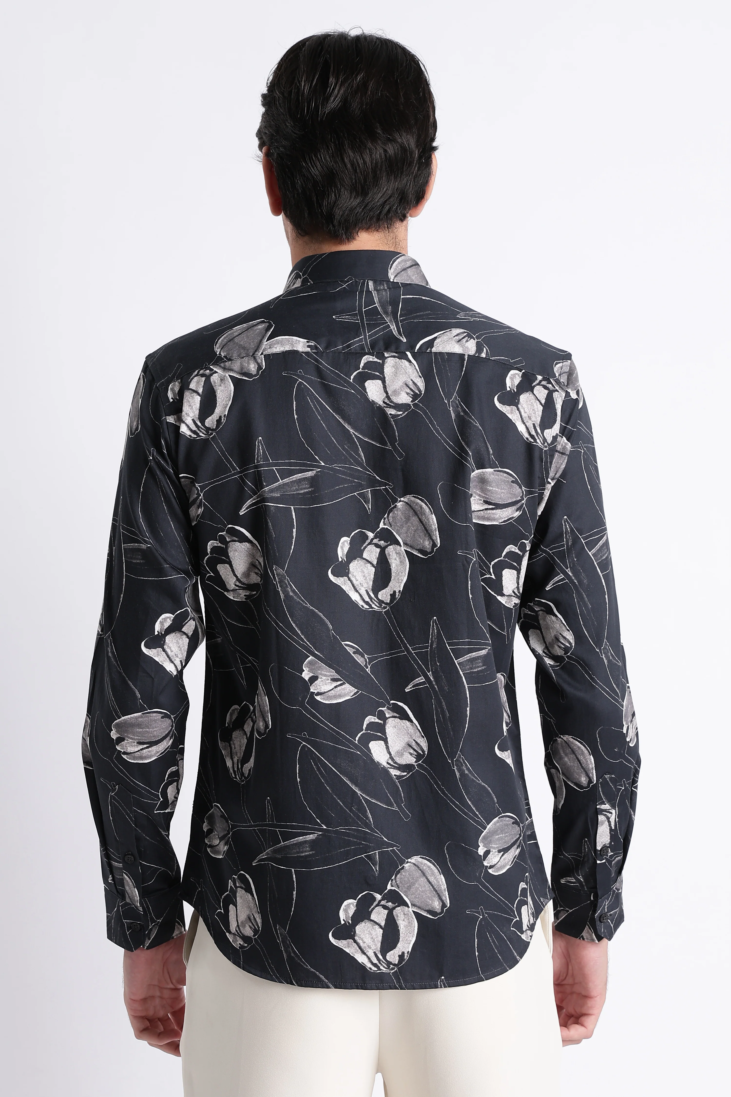Men Refined Floral Digital Print Shirt - Image 4