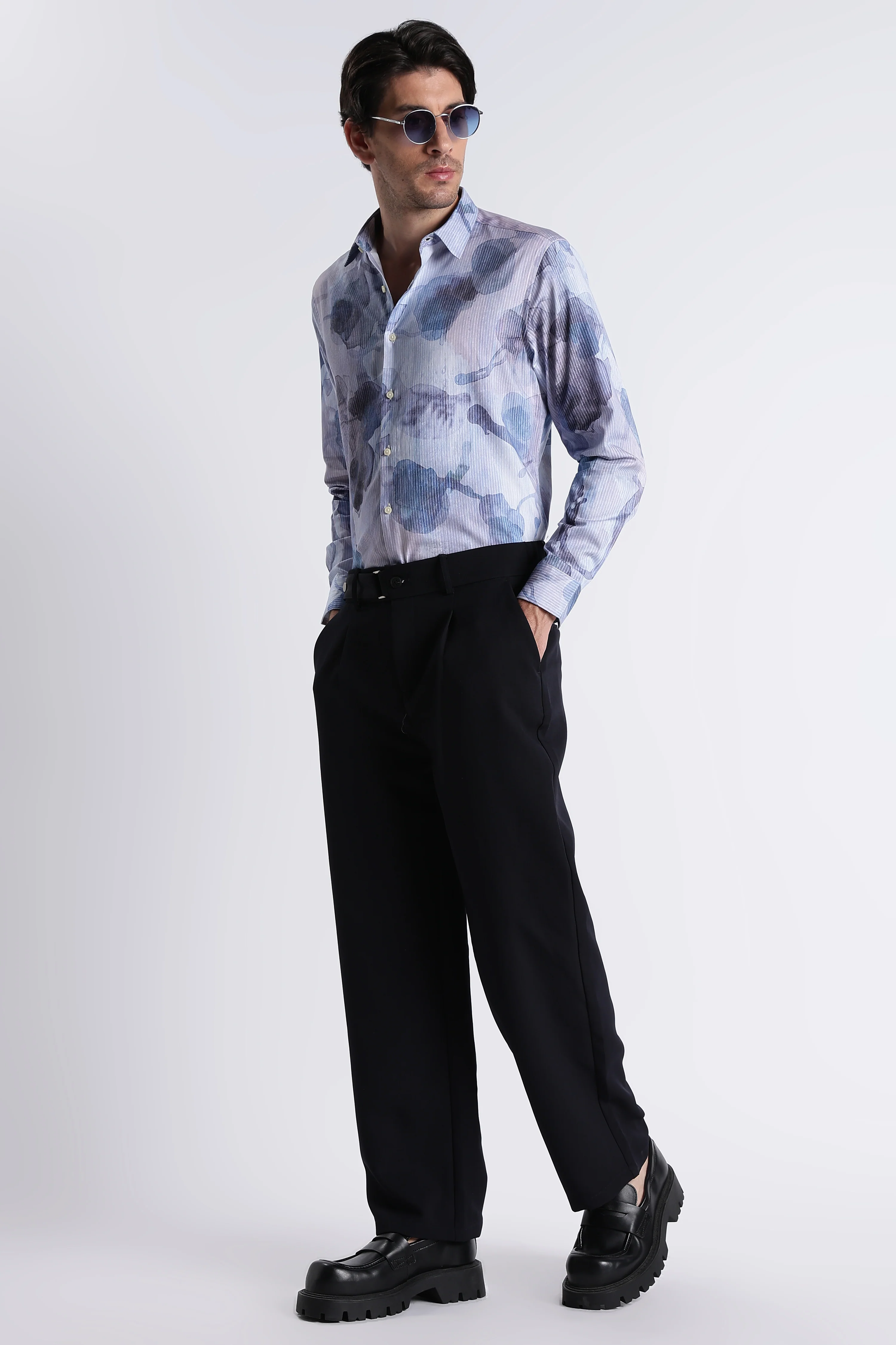 Men Refined Floral Digital Print Shirt - Image 7