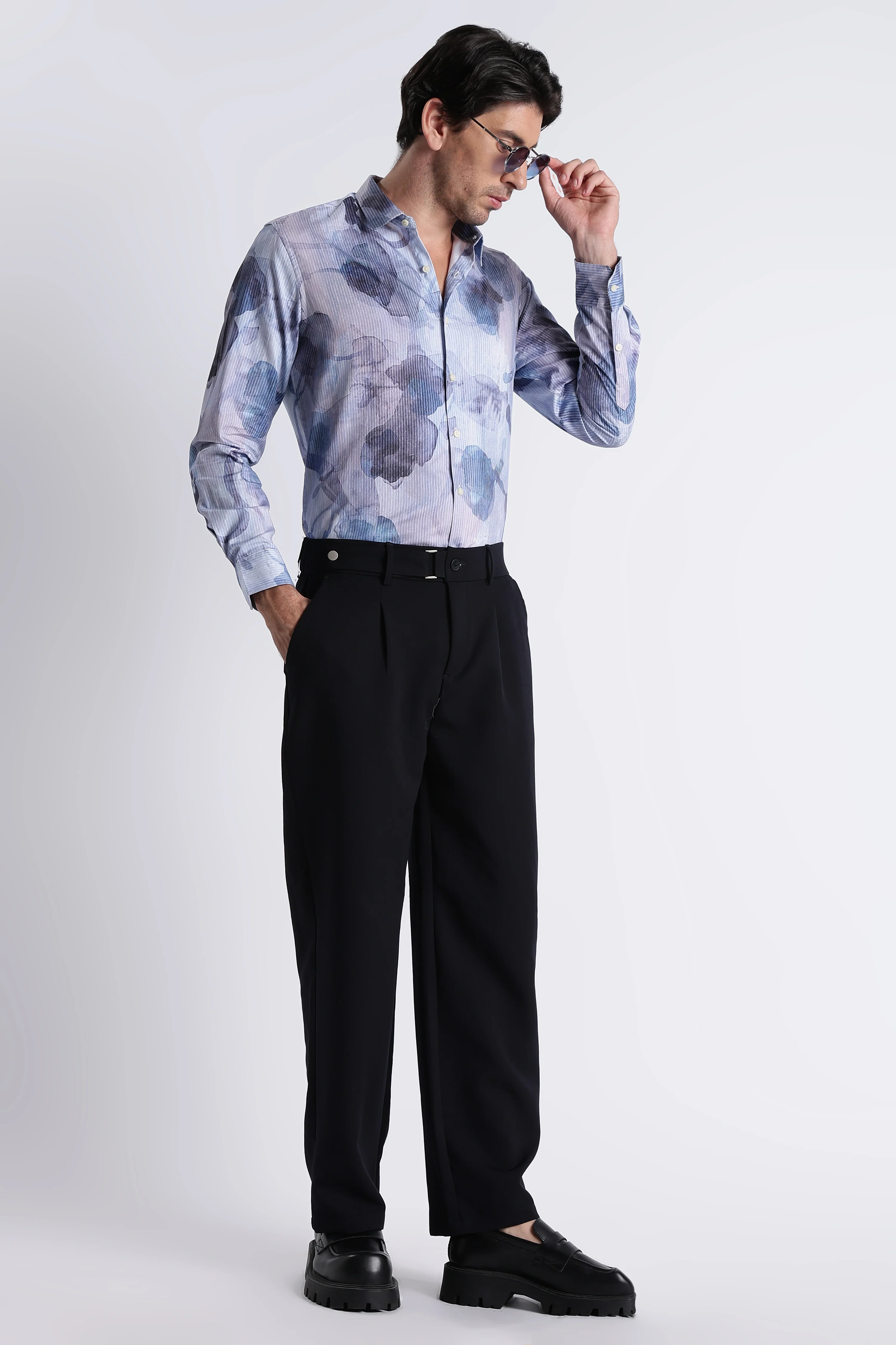 Men Refined Floral Digital Print Shirt - Image 8