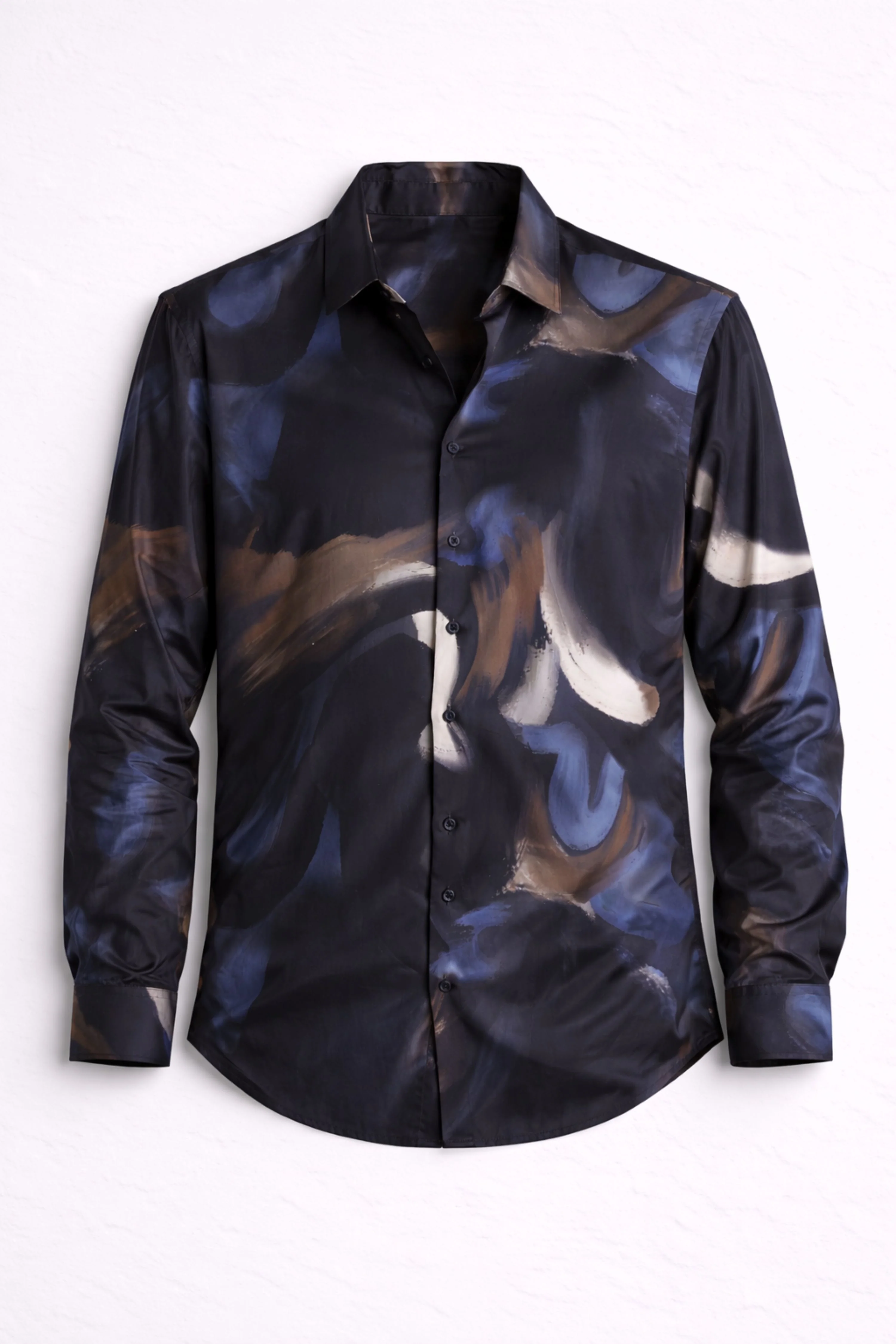Men Refined Floral Digital Print Shirt - Image 9