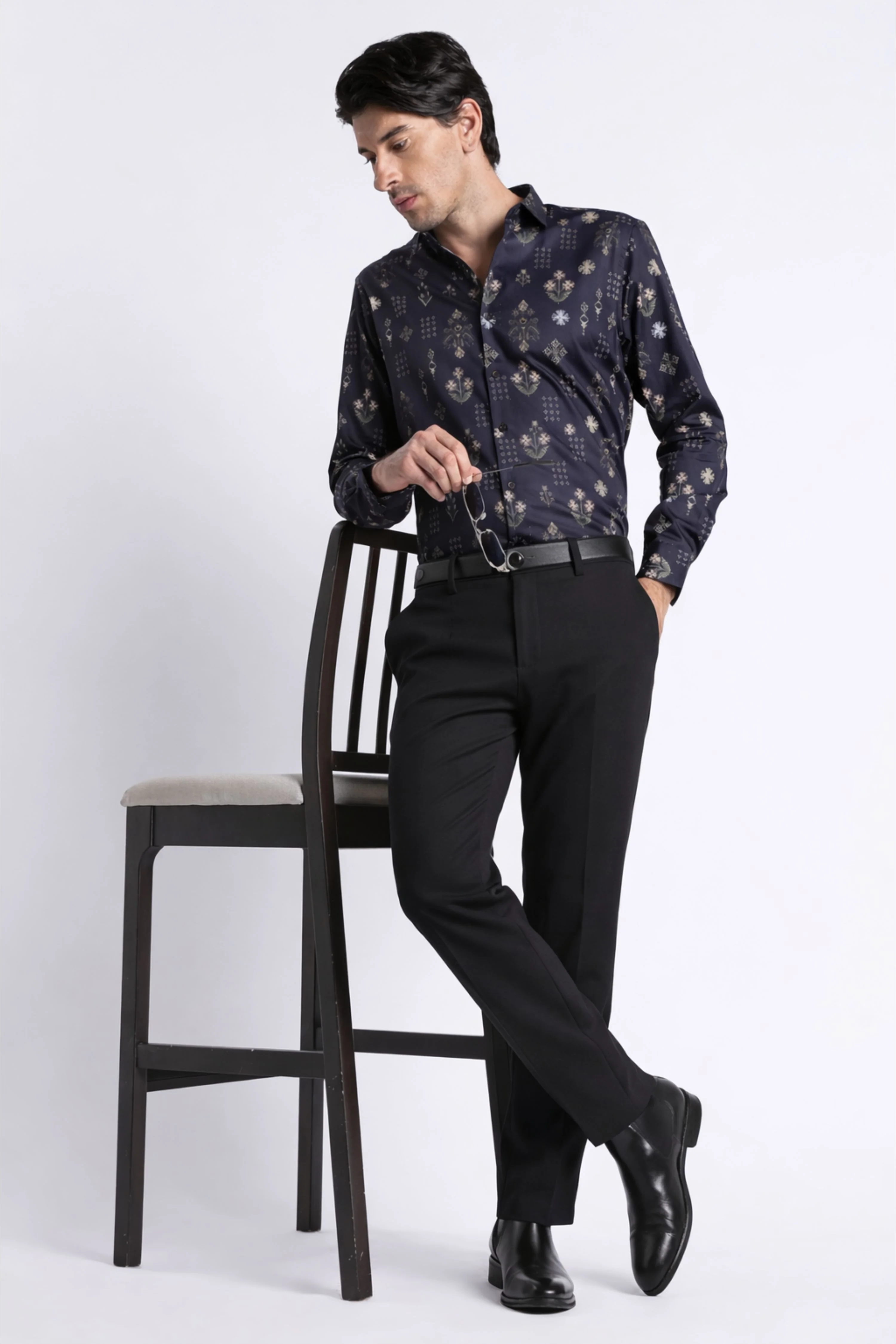 Men Refined Floral Digital Print Shirt - Image 10