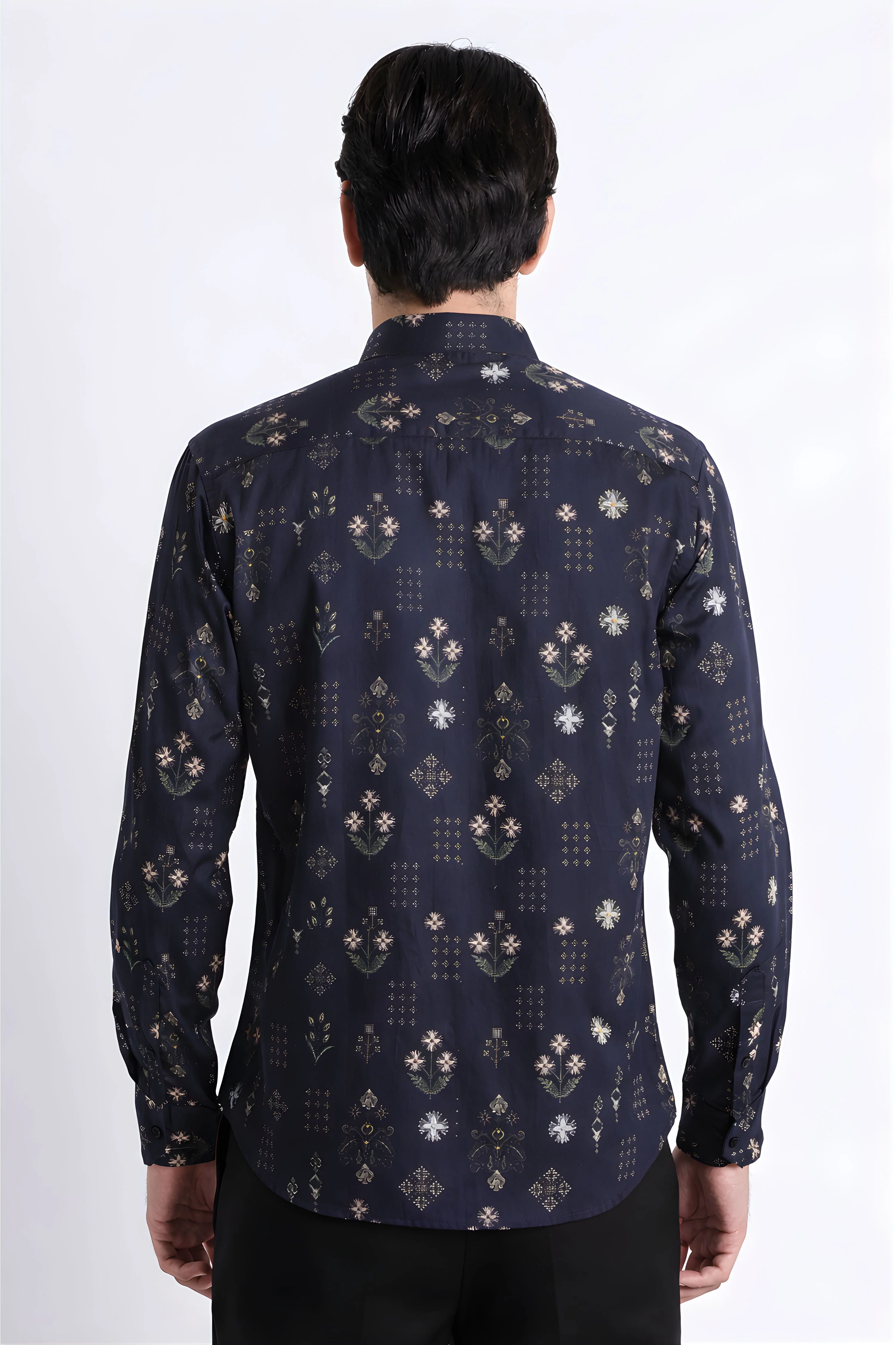 Men Refined Floral Digital Print Shirt - Image 4