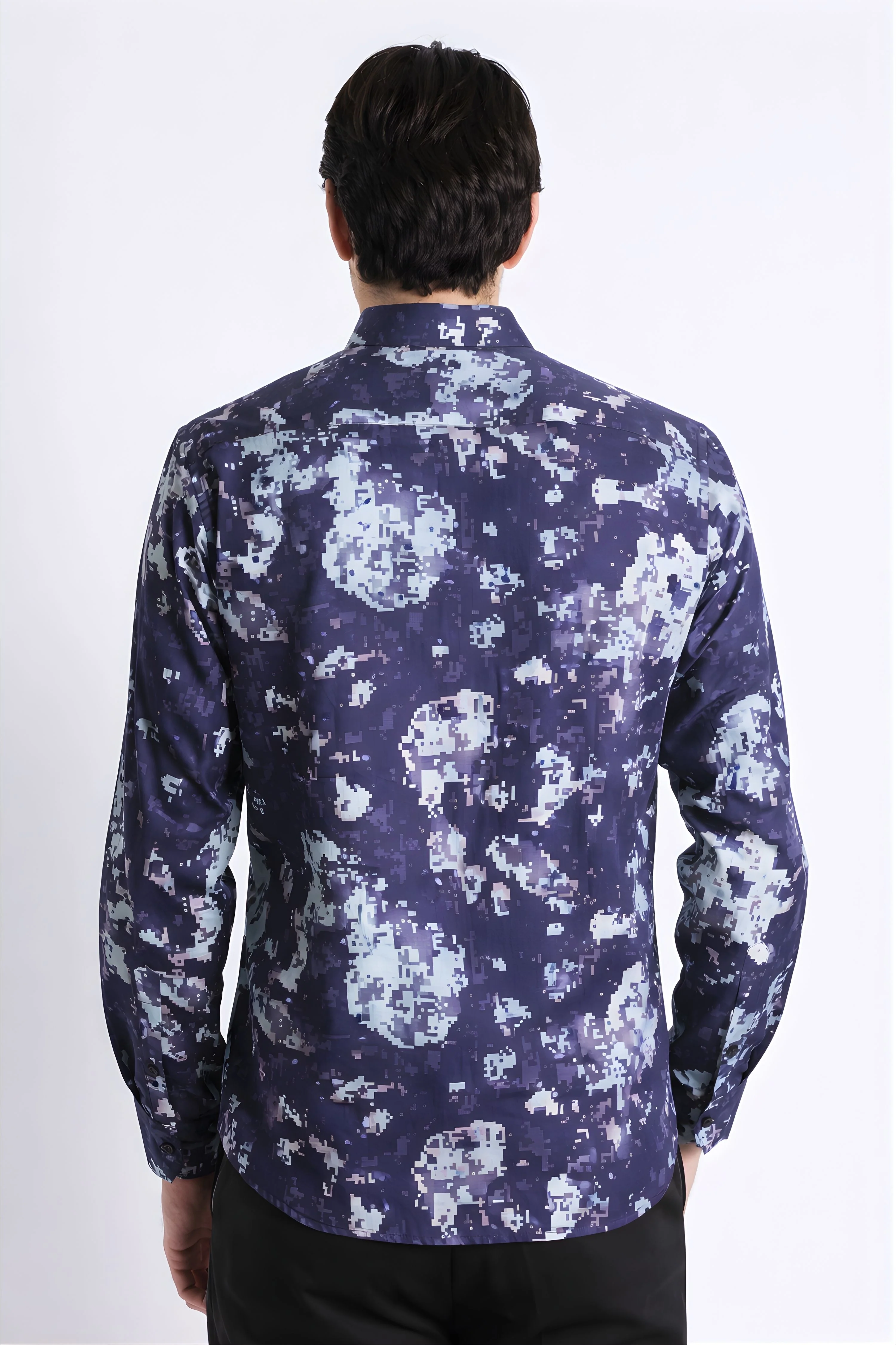 Men Refined Floral Digital Print Shirt - Image 6