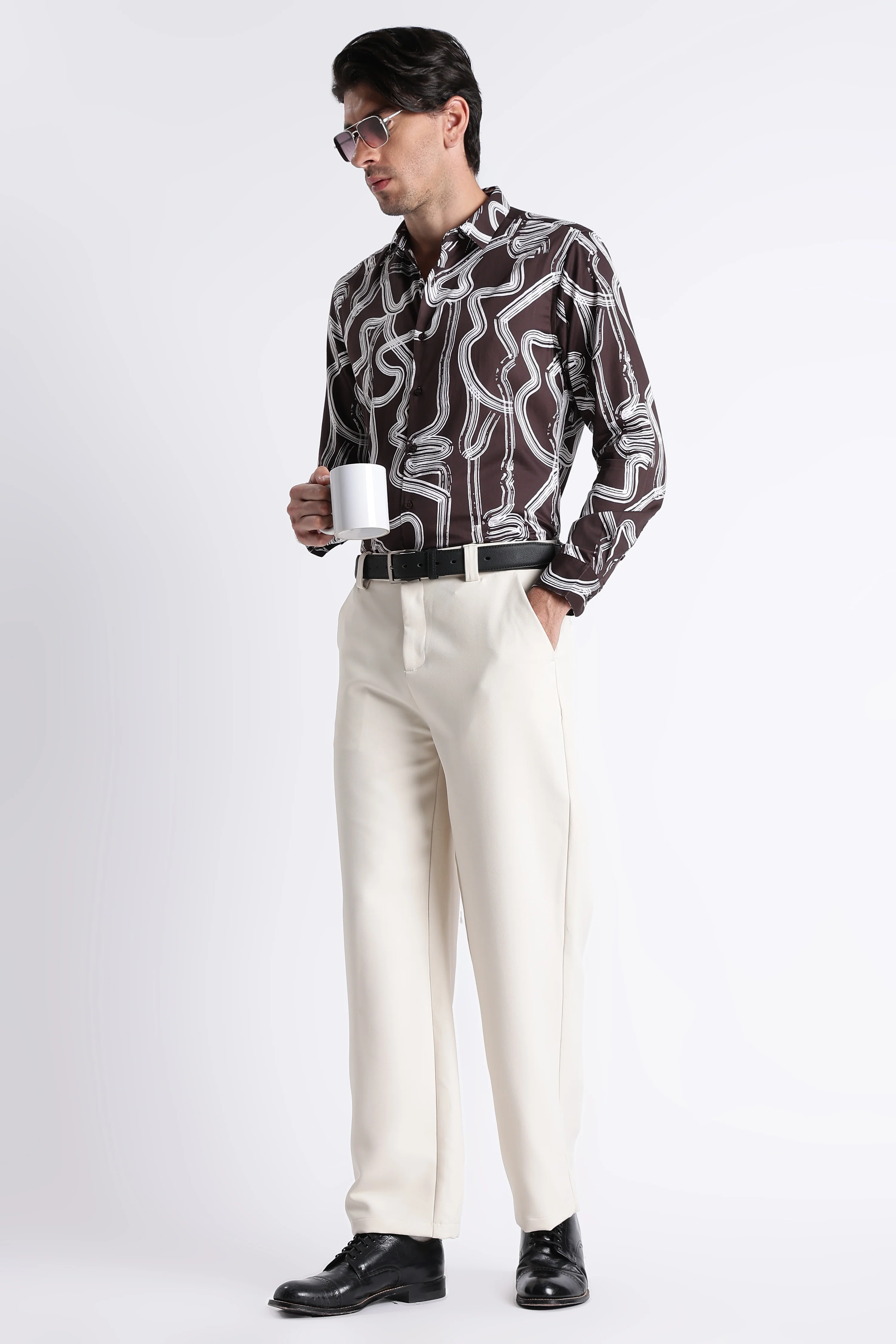 Men Refined Floral Digital Print Shirt - Image 4