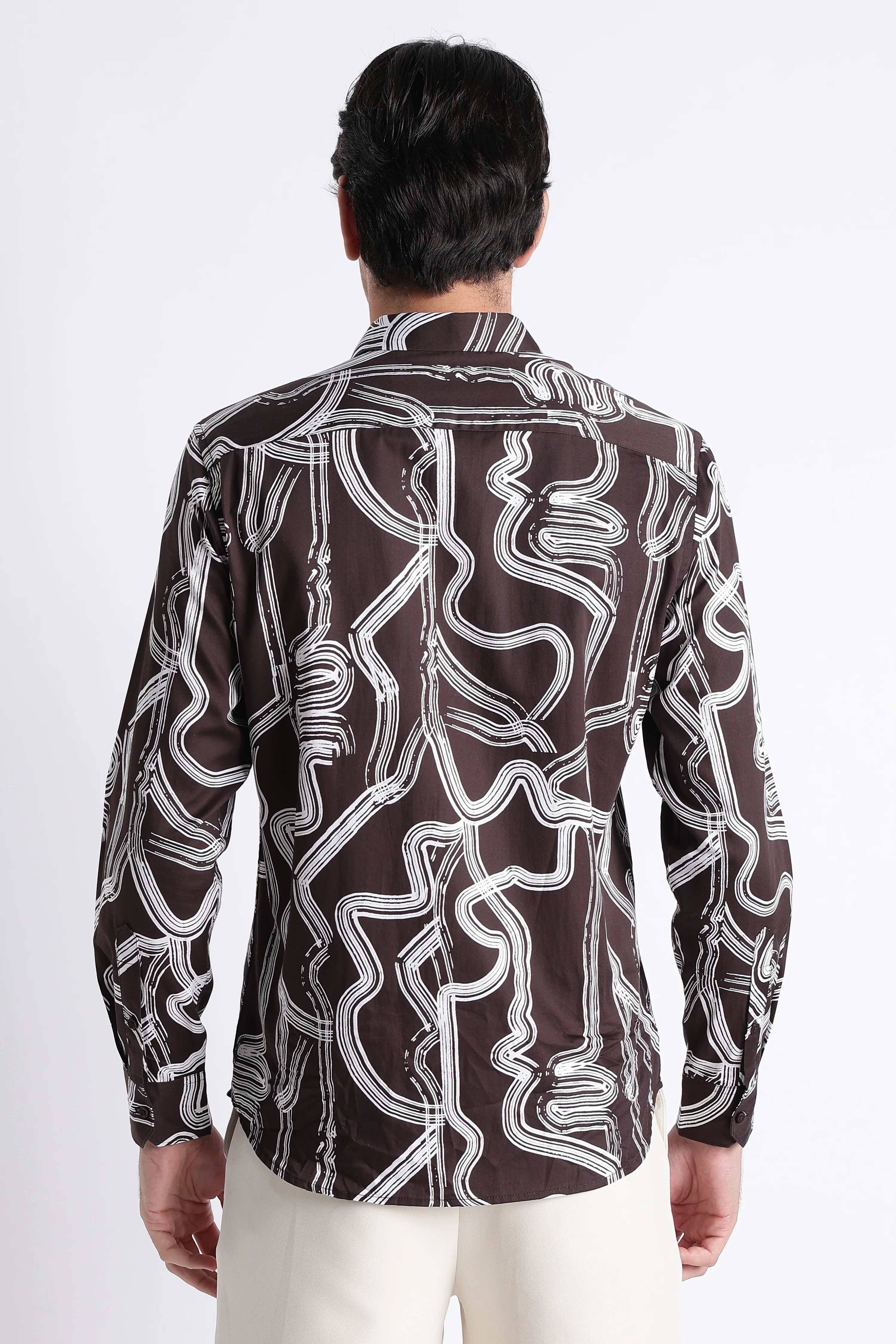 Men Refined Floral Digital Print Shirt - Image 6