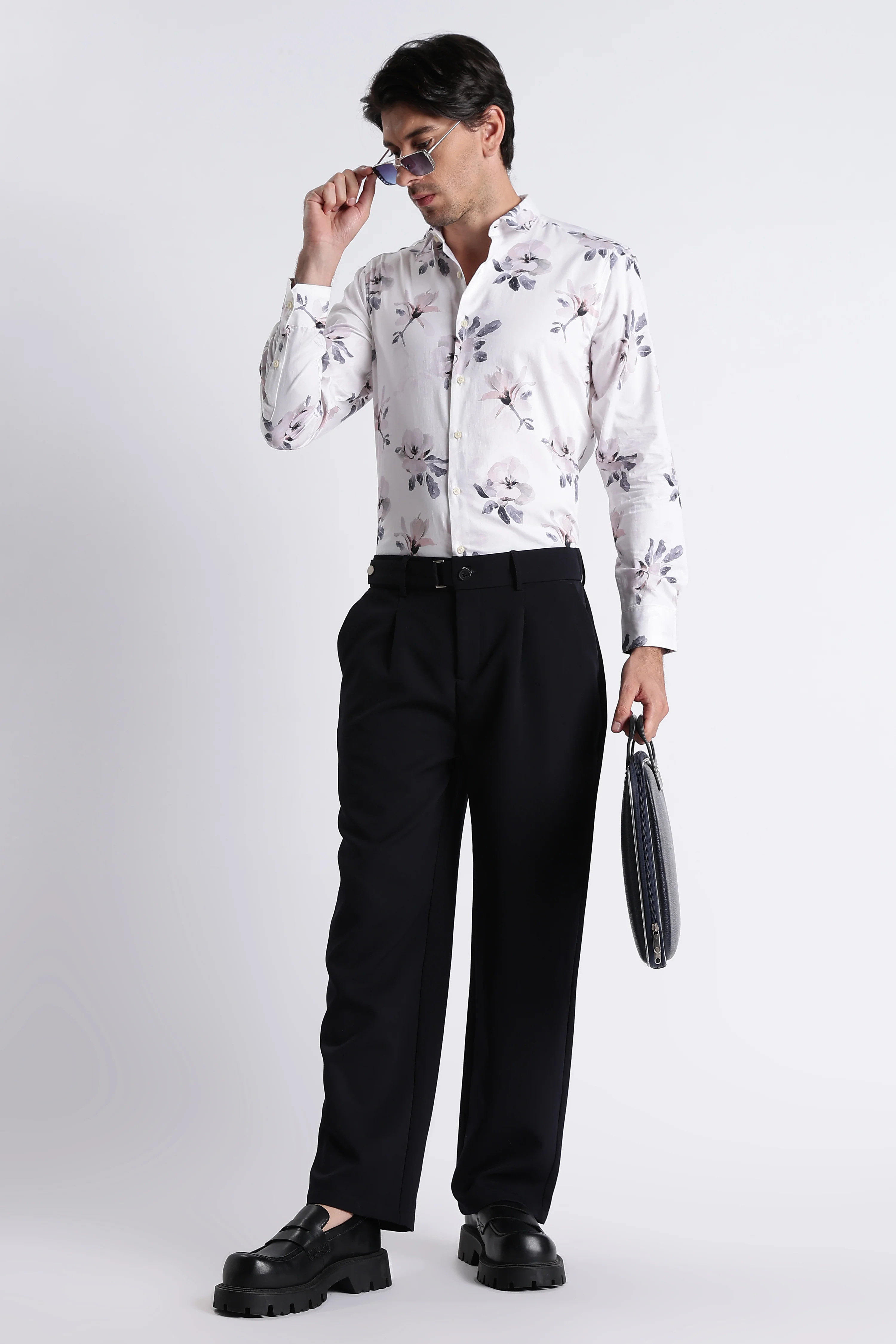 Men Refined Floral Digital Print Shirt - Image 7