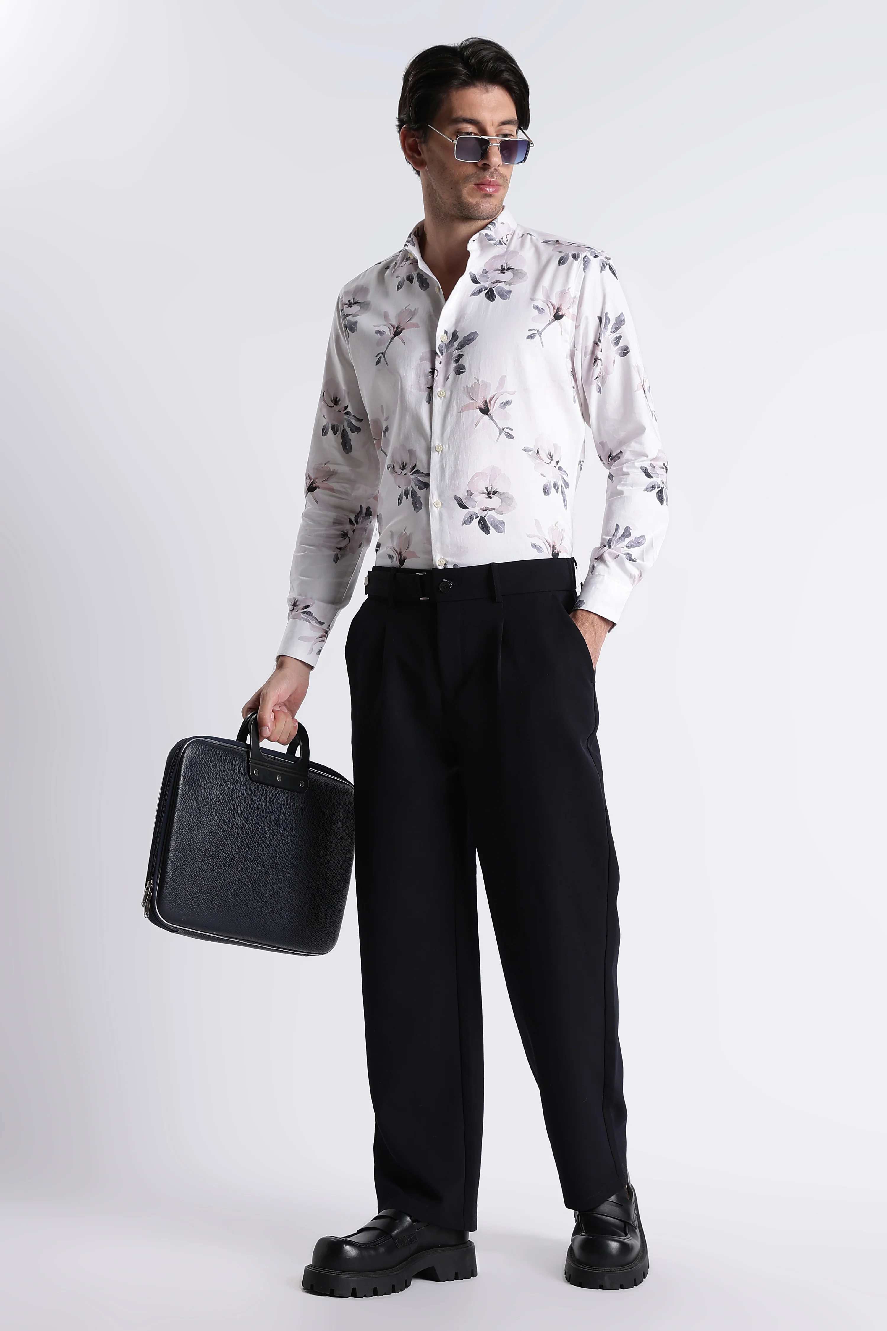 Men Refined Floral Digital Print Shirt - Image 8