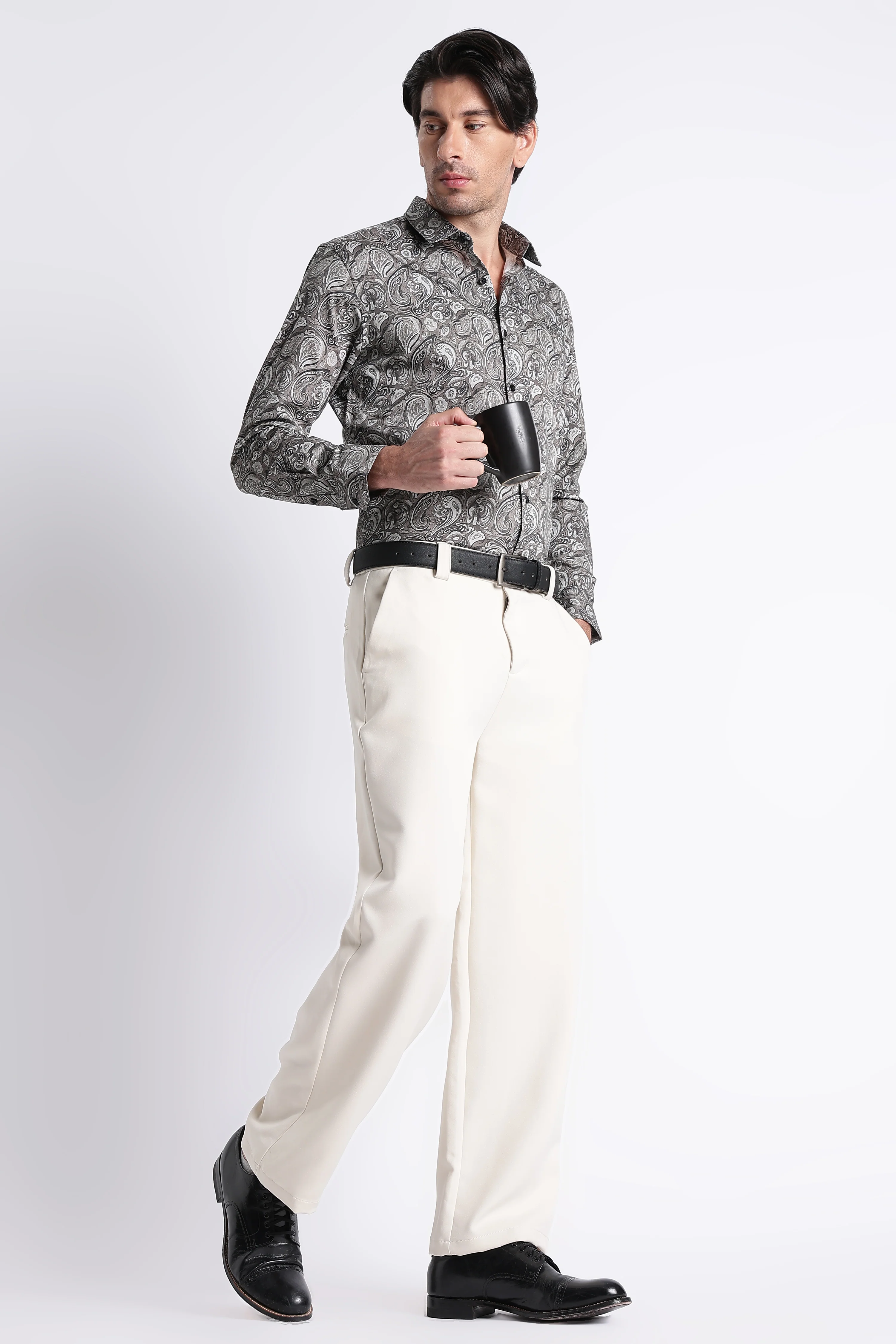 Men Refined Floral Digital Print Shirt - Image 9