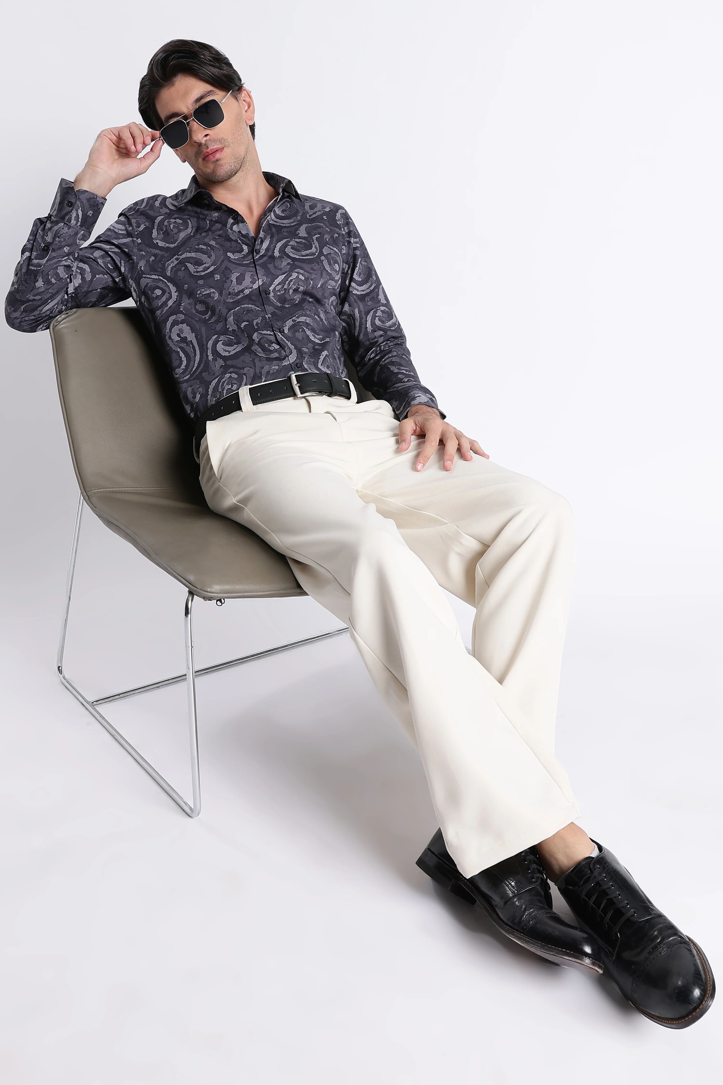 Men Refined Floral Digital Print Shirt - Image 10